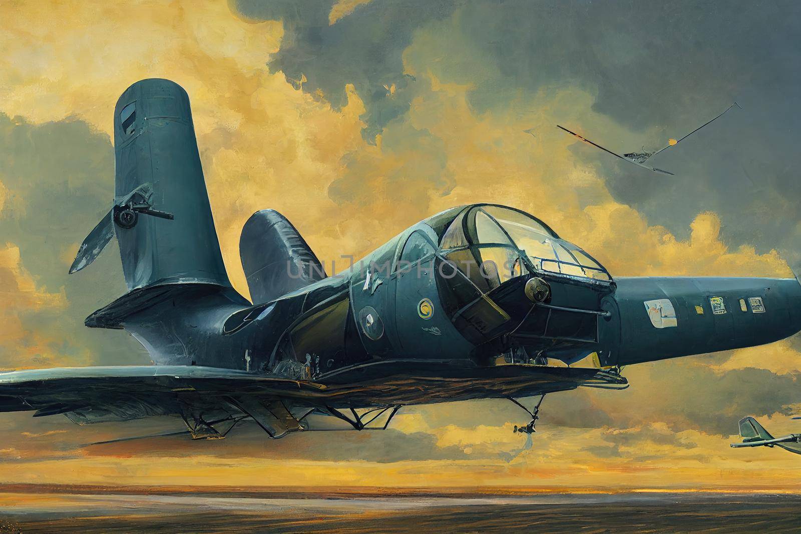 Aircraft Specialist. High quality 2d illustration