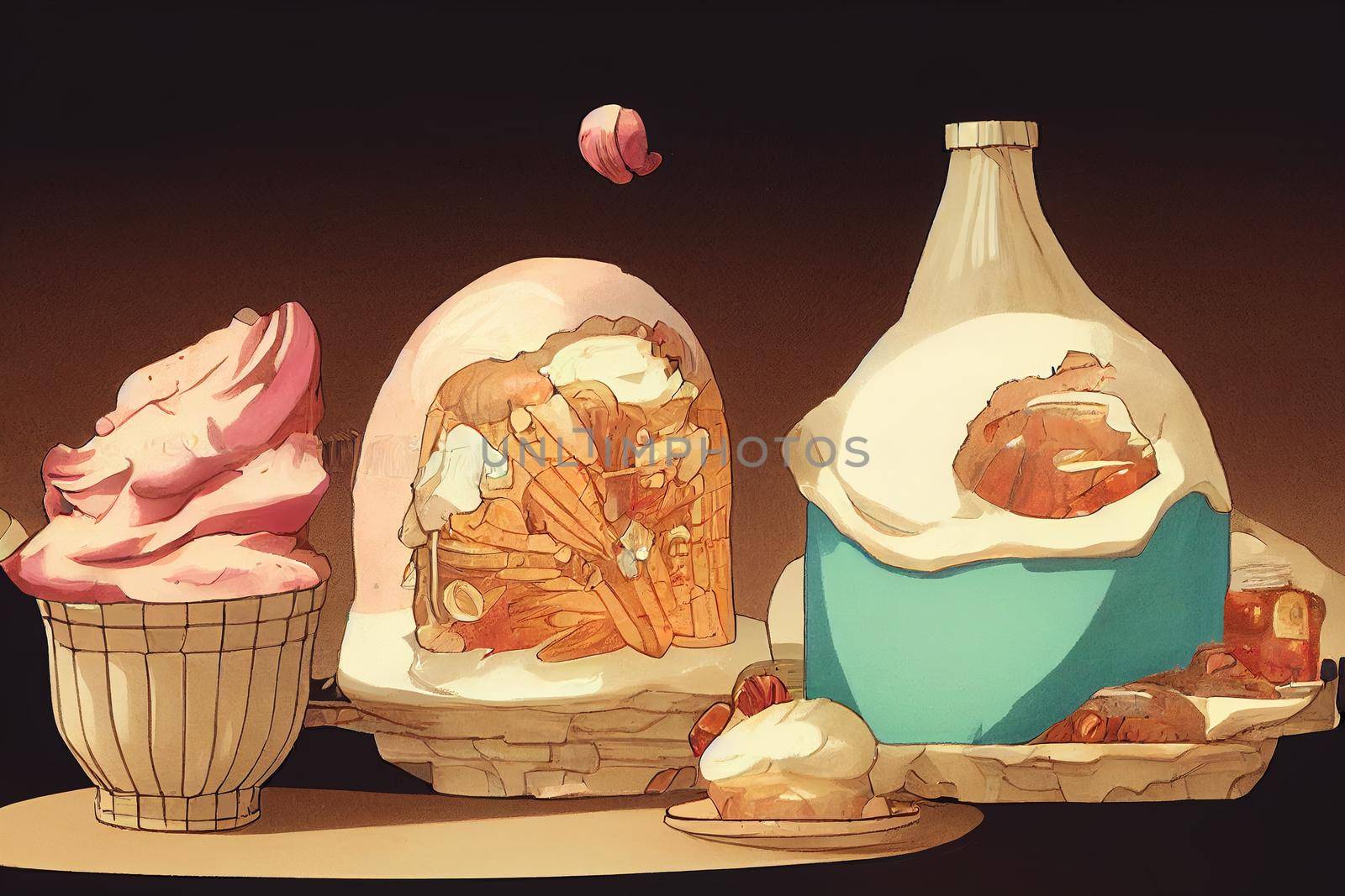 Bakers. High quality 2d illustration