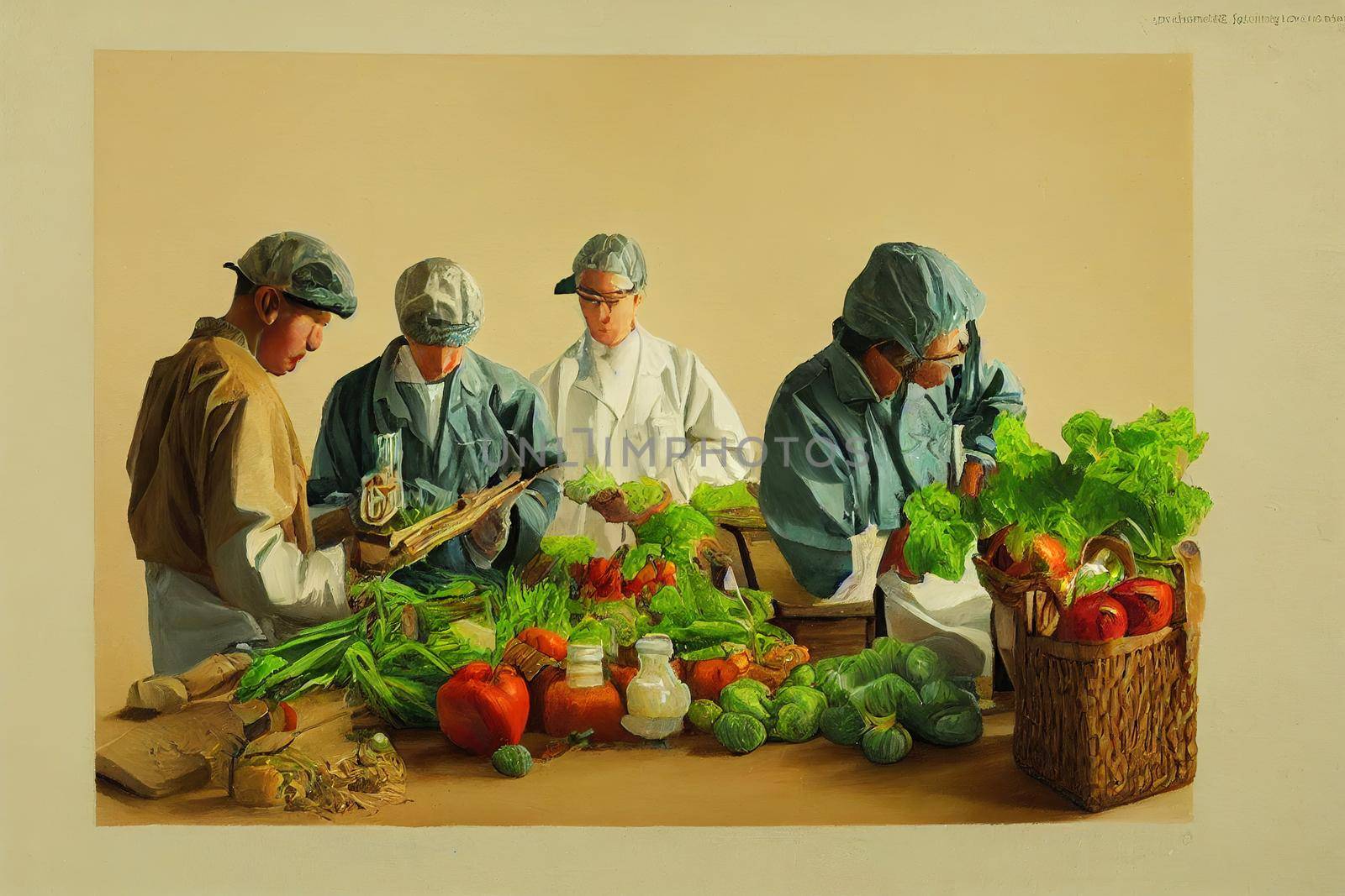 Agricultural and Food Science Technicians. High quality 2d illustration