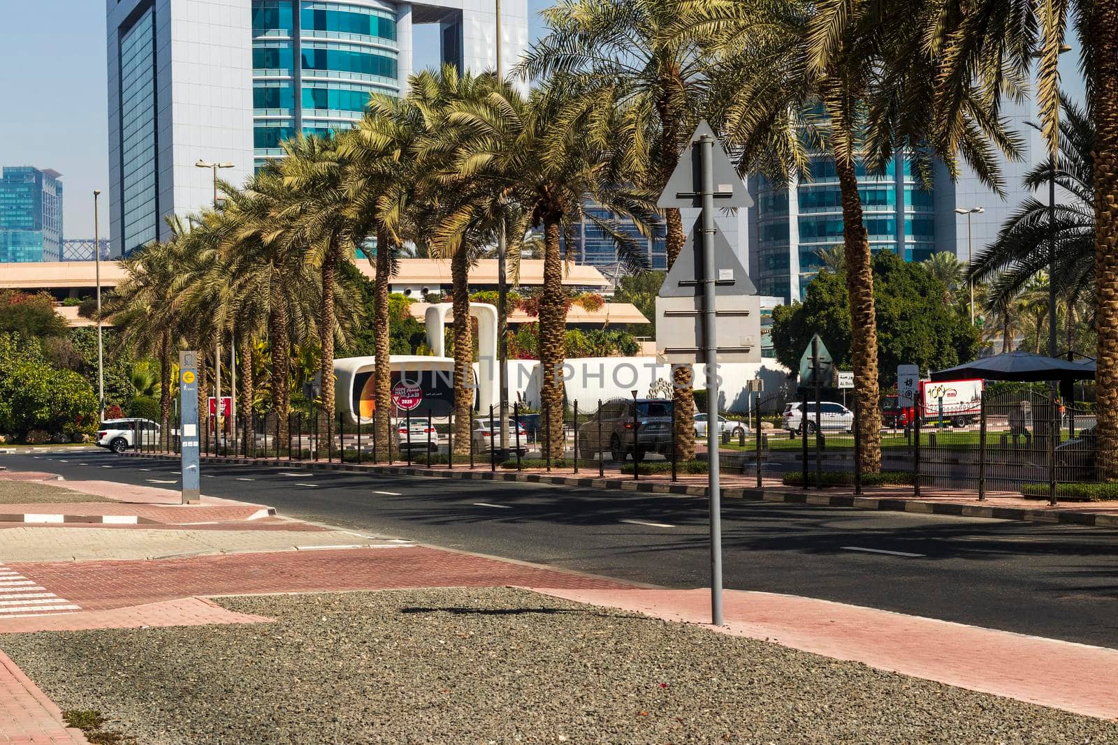 Dubai, UAE - 02.04.2021 Shot of a first 3d printed building