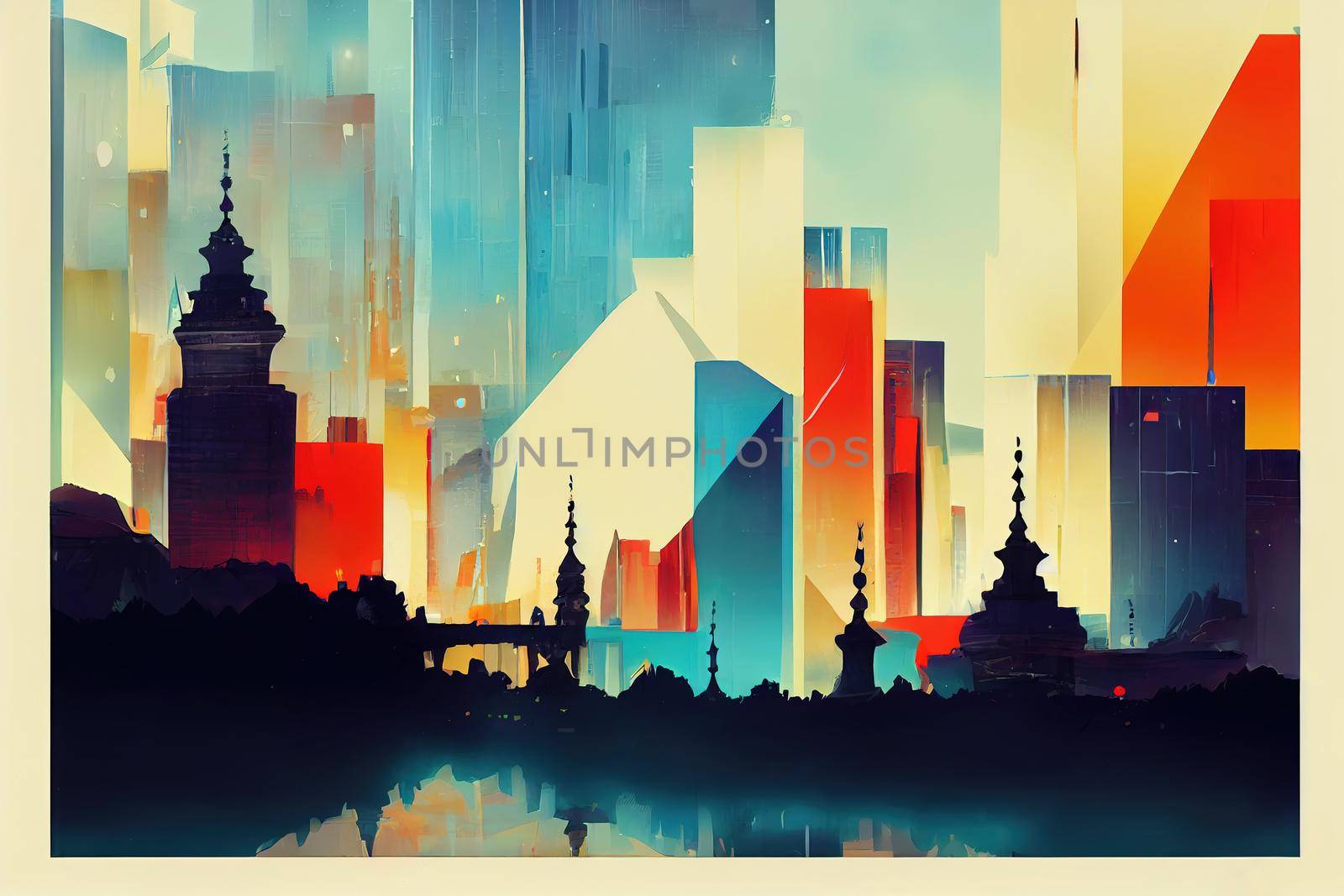 Belgrade. High quality 2d illustration
