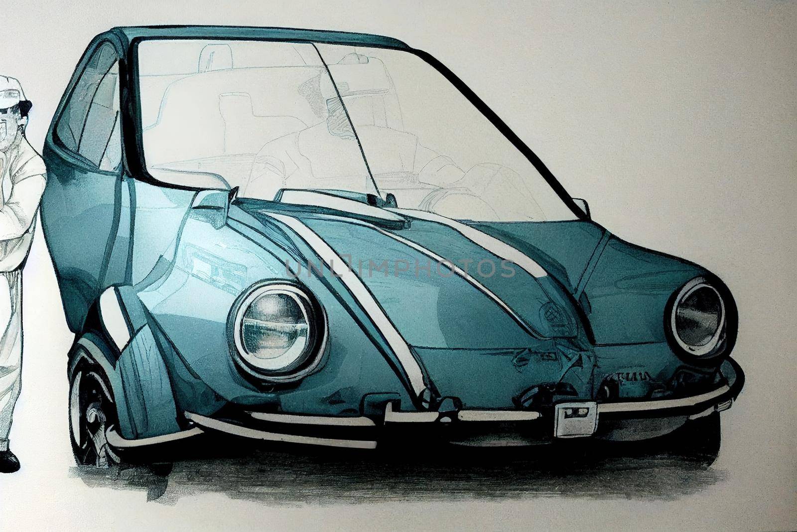 Automotive Repairer. High quality 2d illustration