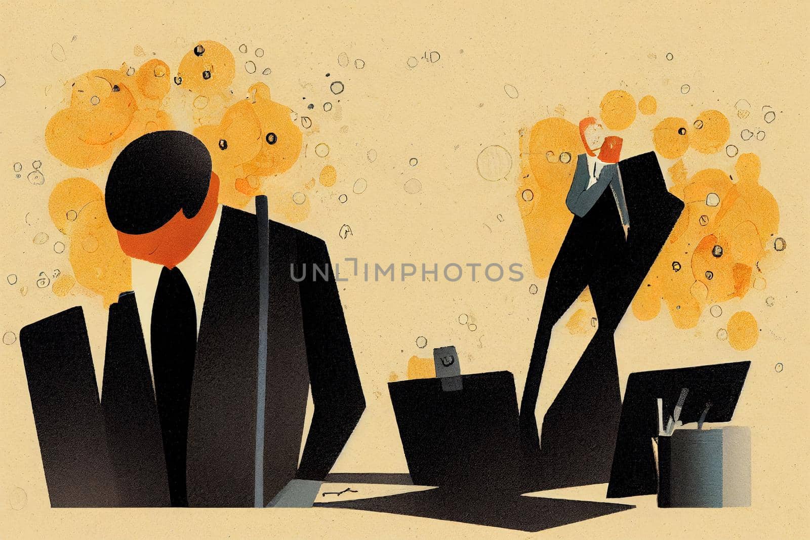 Accountants. High quality 2d illustration