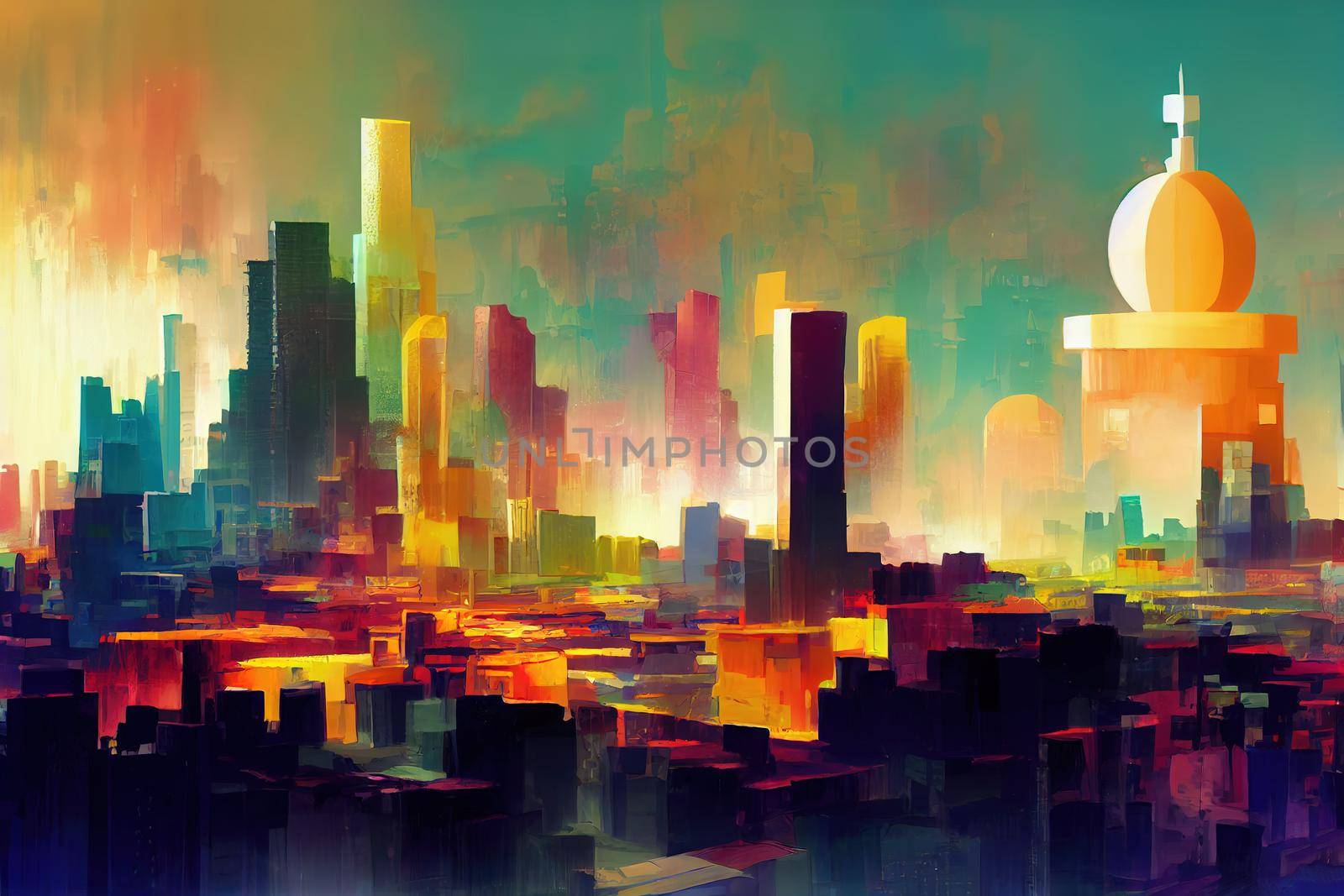 Bamako. High quality 2d illustration