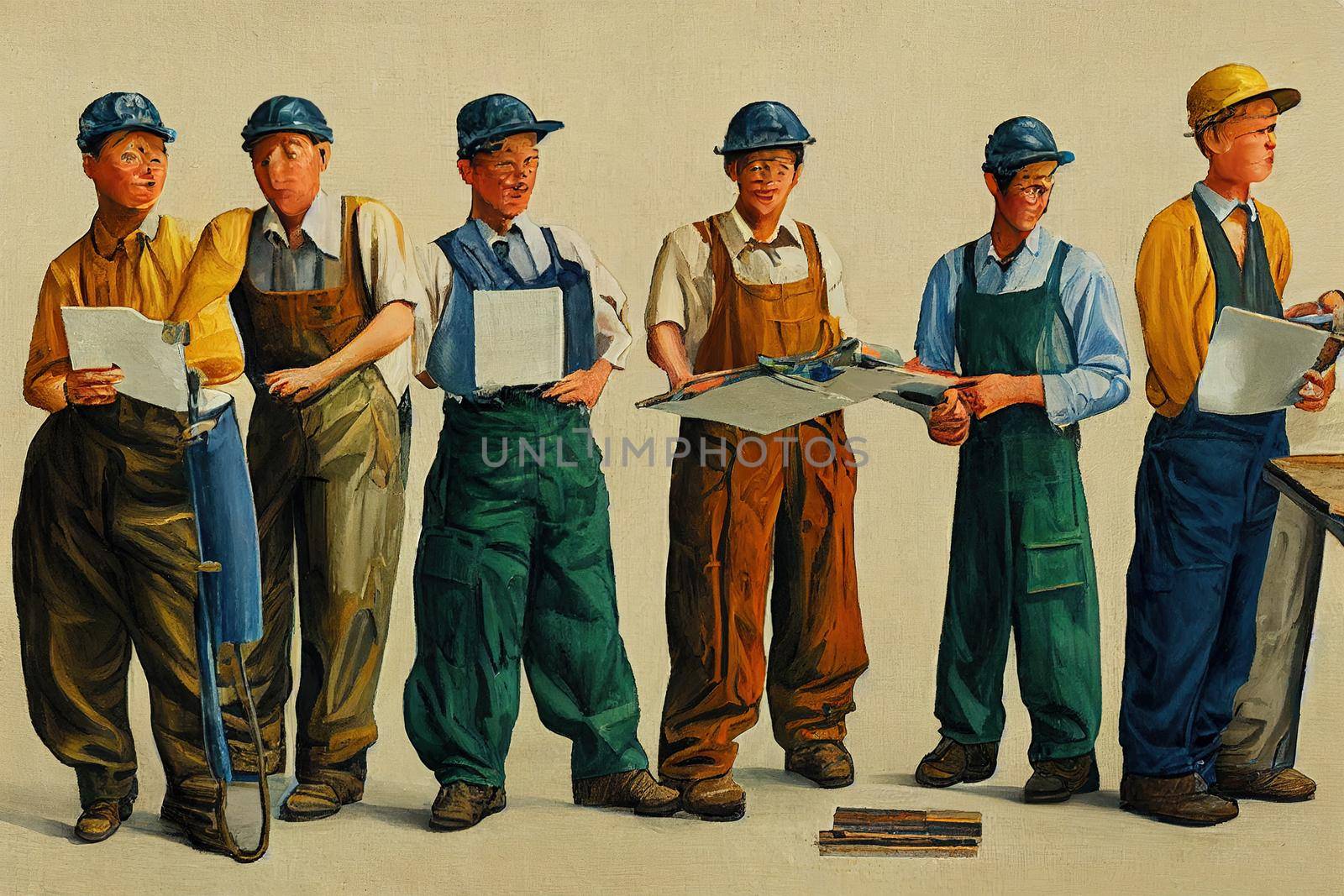 Bindery Machine Operator. High quality 2d illustration