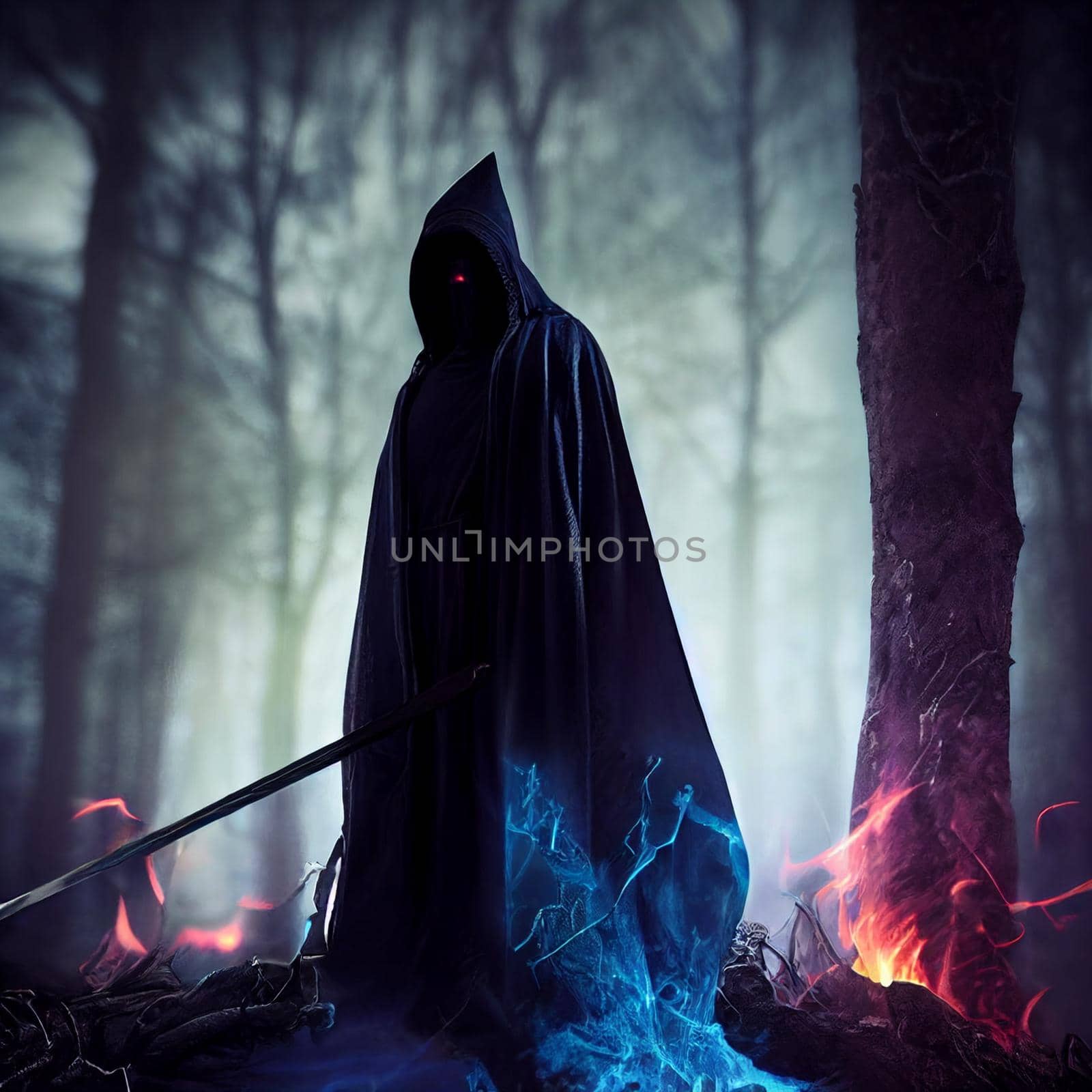 A figure in a dark cloak by NeuroSky