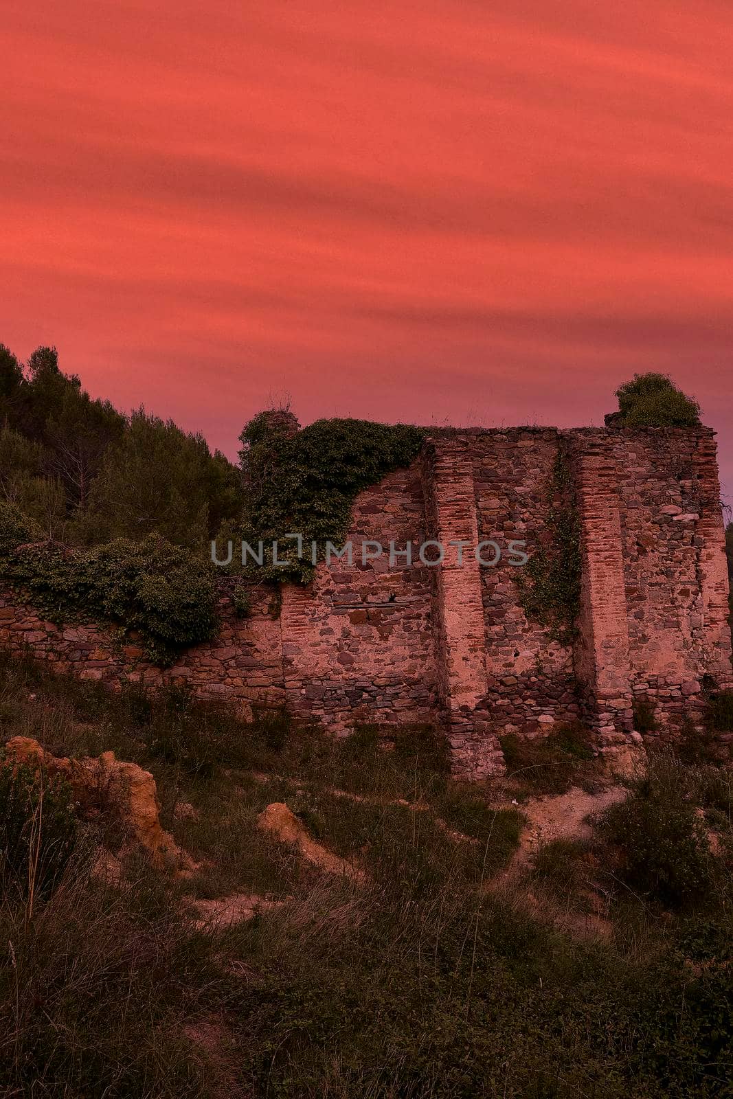 Jinquer, Castellon Spain. Houses in ruins of an abandoned village by raul_ruiz