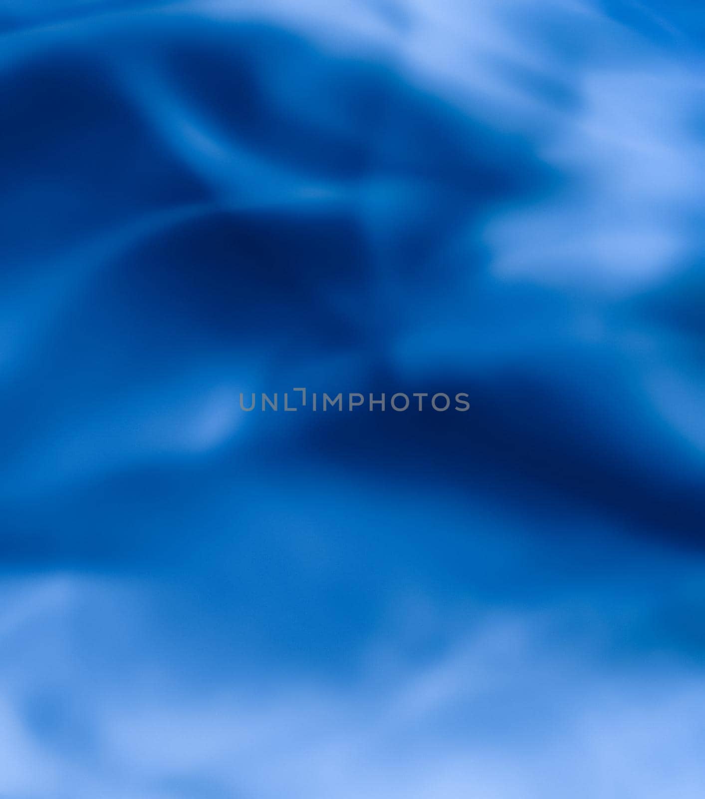 Blue abstract art background, silk texture and wave lines in motion for classic luxury design by Anneleven