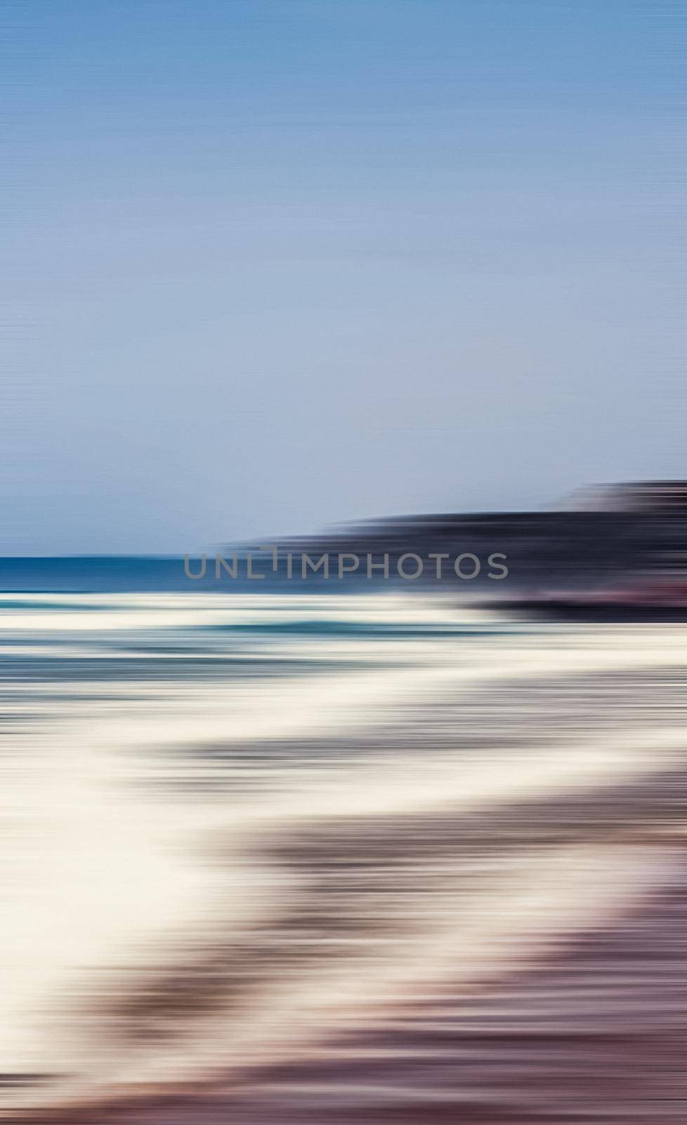 Coastal art print, holiday destination and luxury travel concept - Abstract sea background, long exposure view of dreamy ocean coast in summer