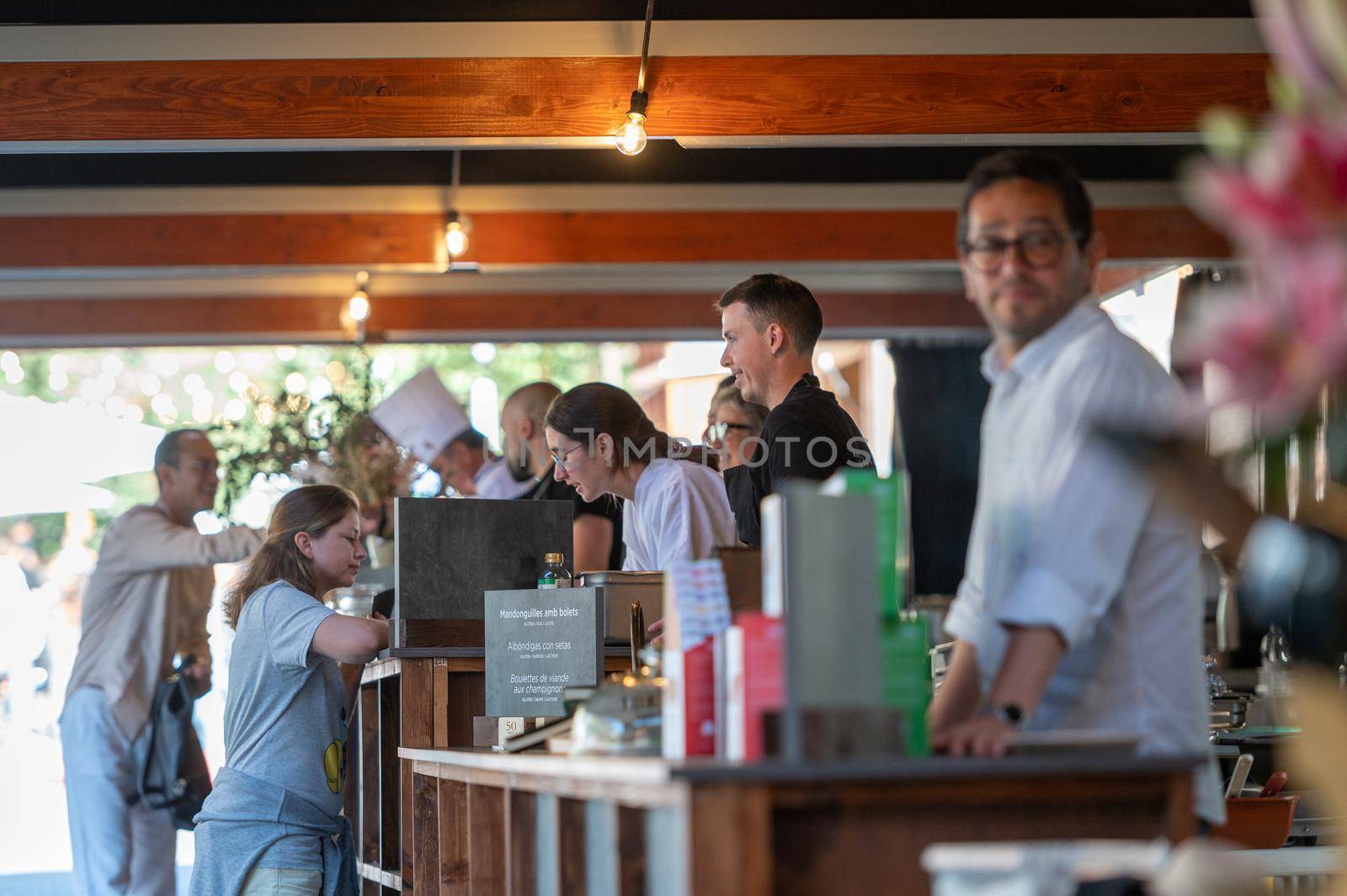 Escaldes-Engordany, Andorra. 2022 18 September . People at the Andorra Teste gastronomic festival in Escaldes Engordany in 2022.