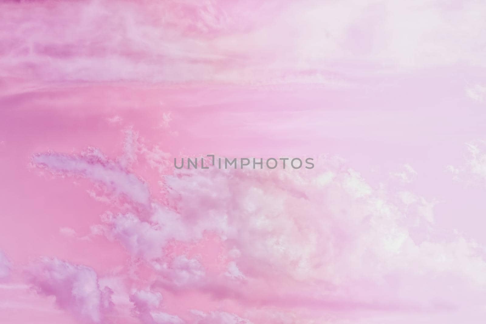 Magical dream, nature backdrop and spiritual holiday concept - Dreamy surreal sky as abstract art, fantasy pastel colours background for modern design