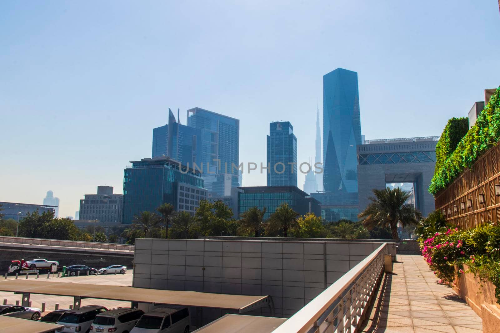 Dubai, UAE - 02.04.2021 Shot of a Dubai International Financial Center