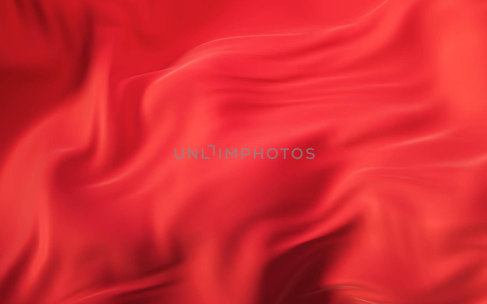Flowing red cloth background, 3d rendering. by vinkfan
