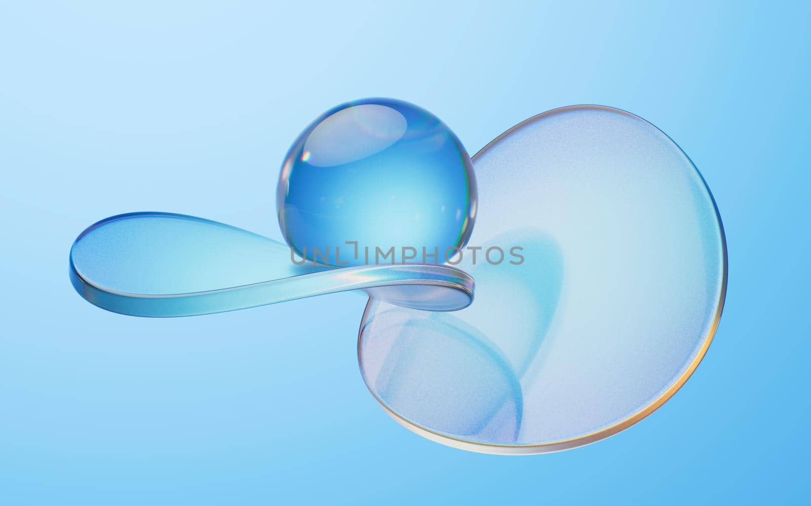 Soft ball and abstract geometric background, 3d rendering. by vinkfan