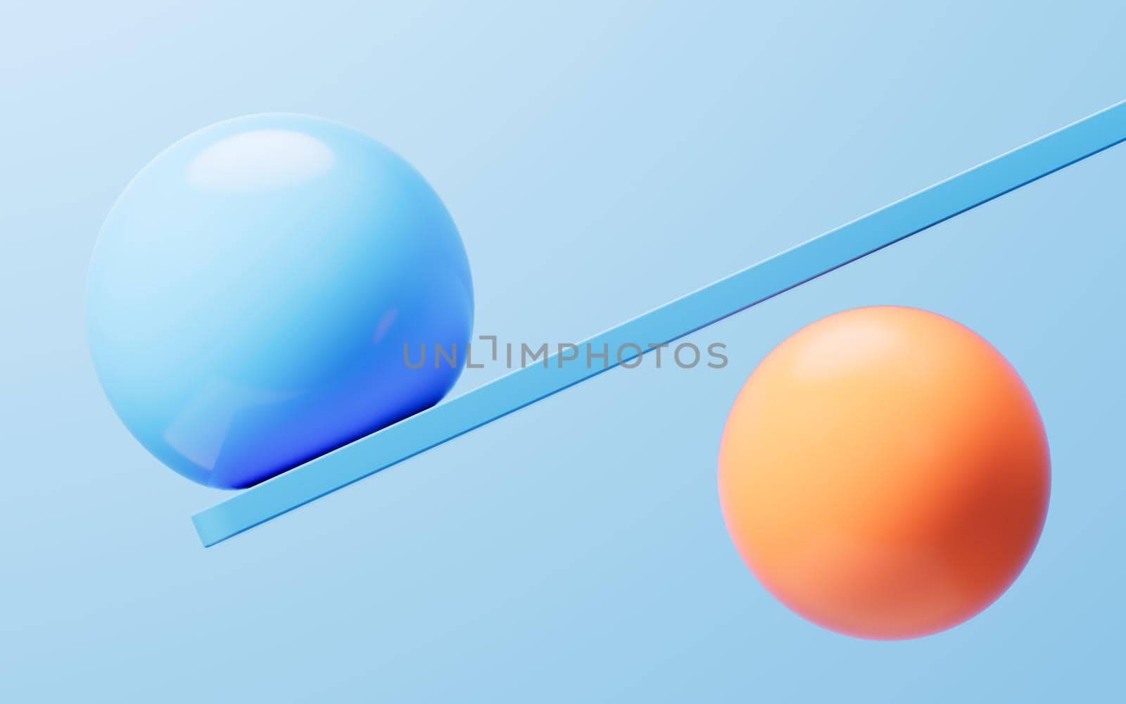 Soft ball and abstract geometric background, 3d rendering. Computer digital drawing.