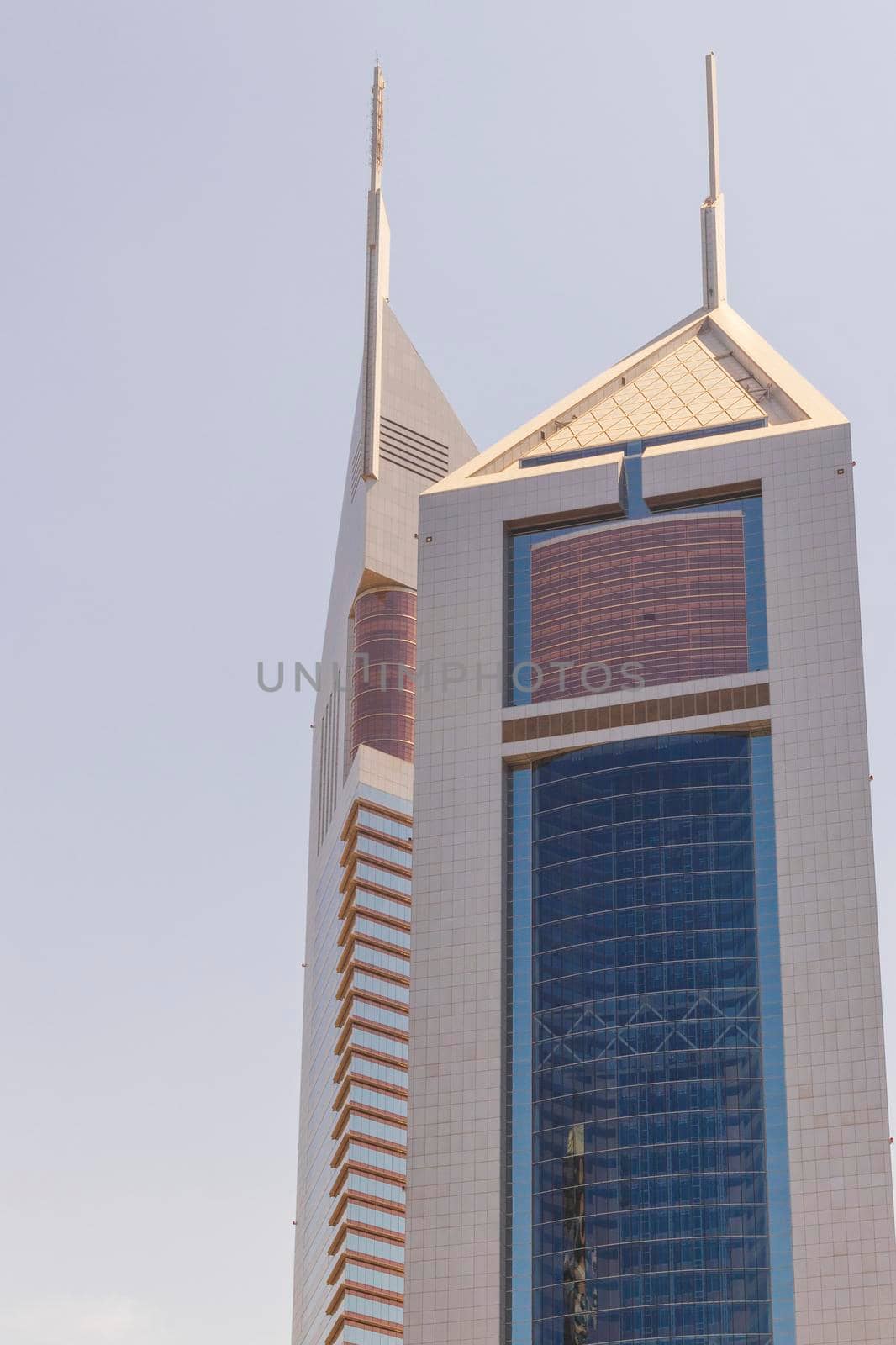 Dubai, UAE - 03.15.2021 Shot of Jumeirah Emirates towers