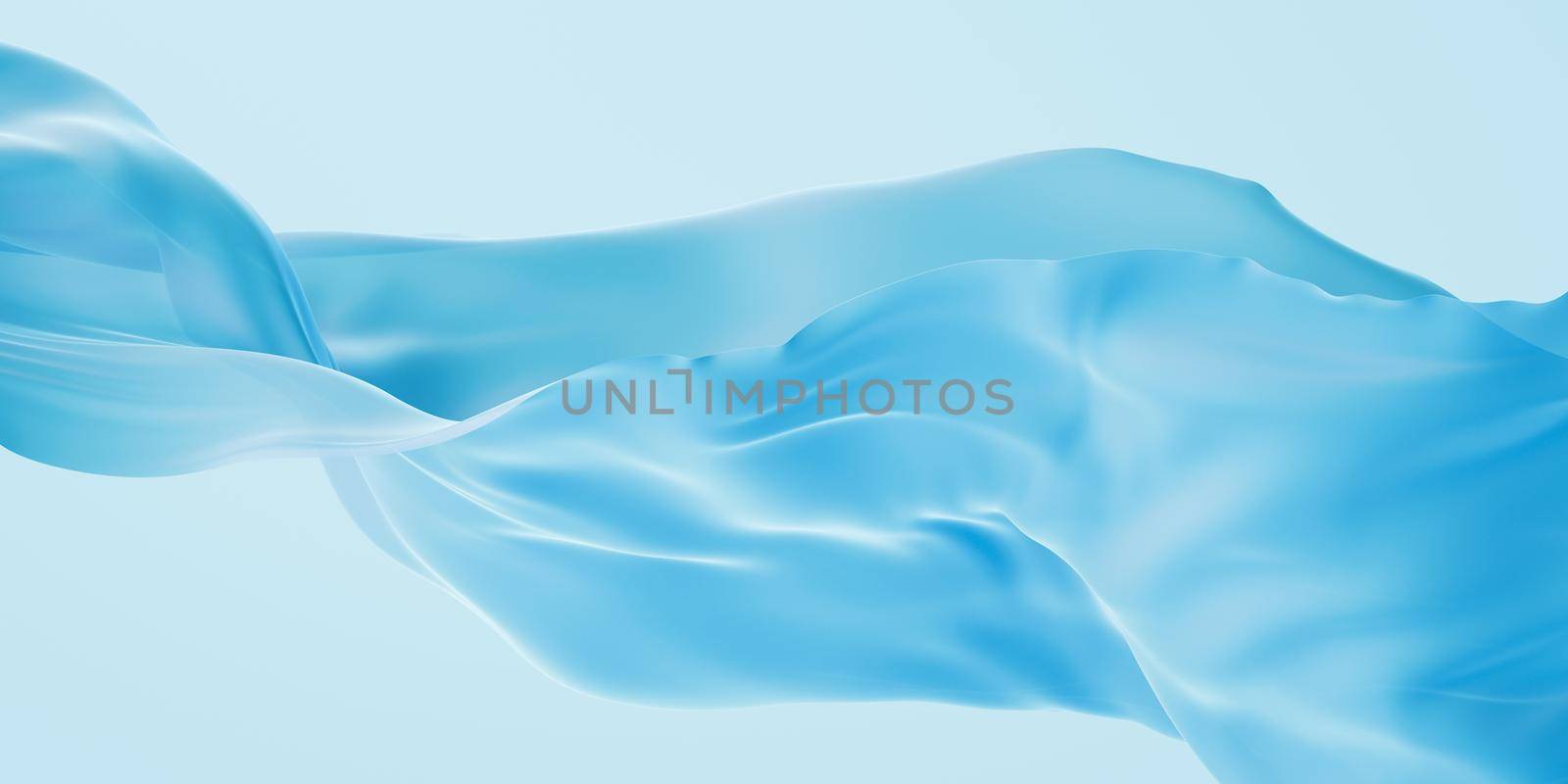 Flowing cloth background, 3d rendering. by vinkfan