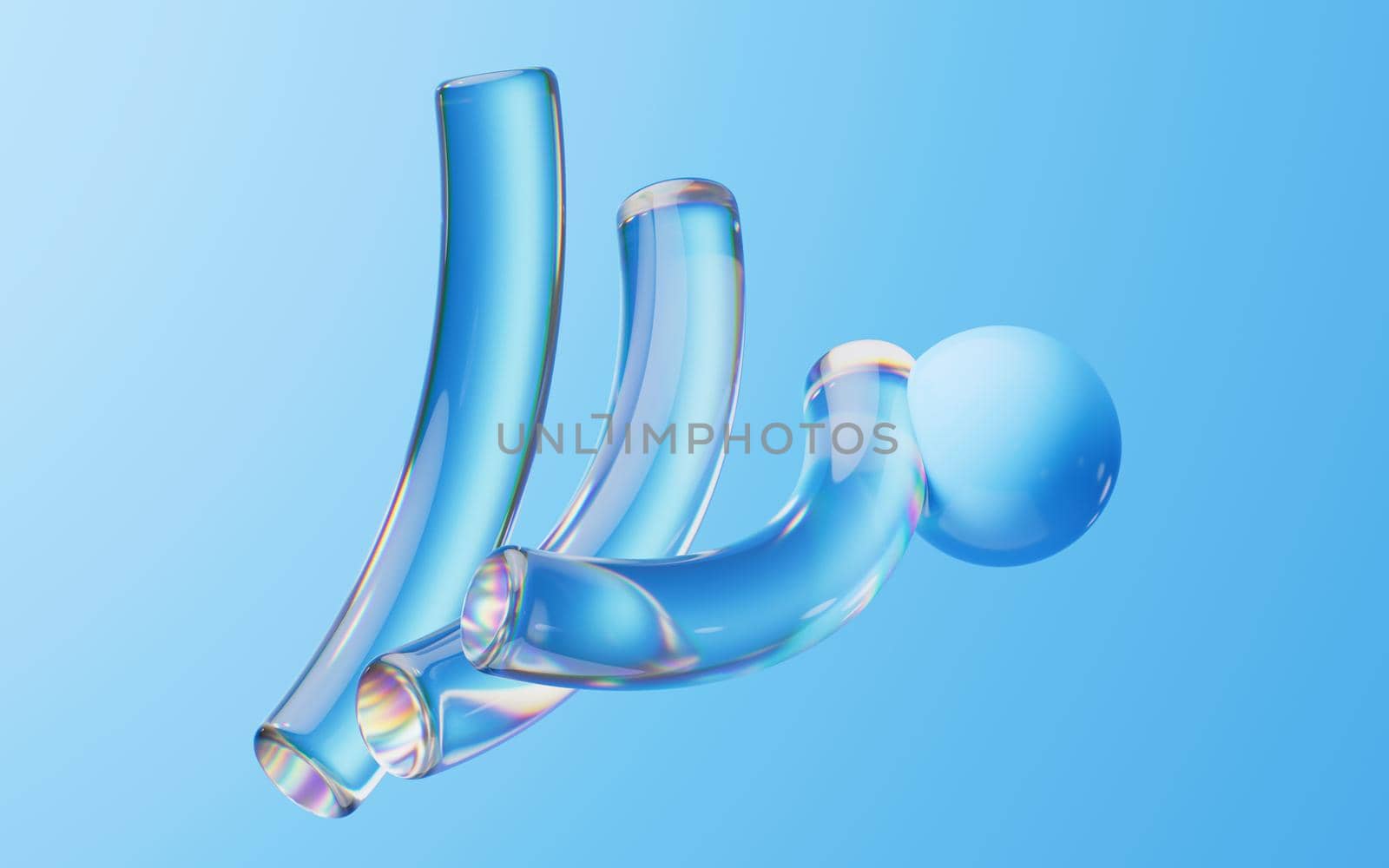 Soft ball and abstract geometric background, 3d rendering. Computer digital drawing.