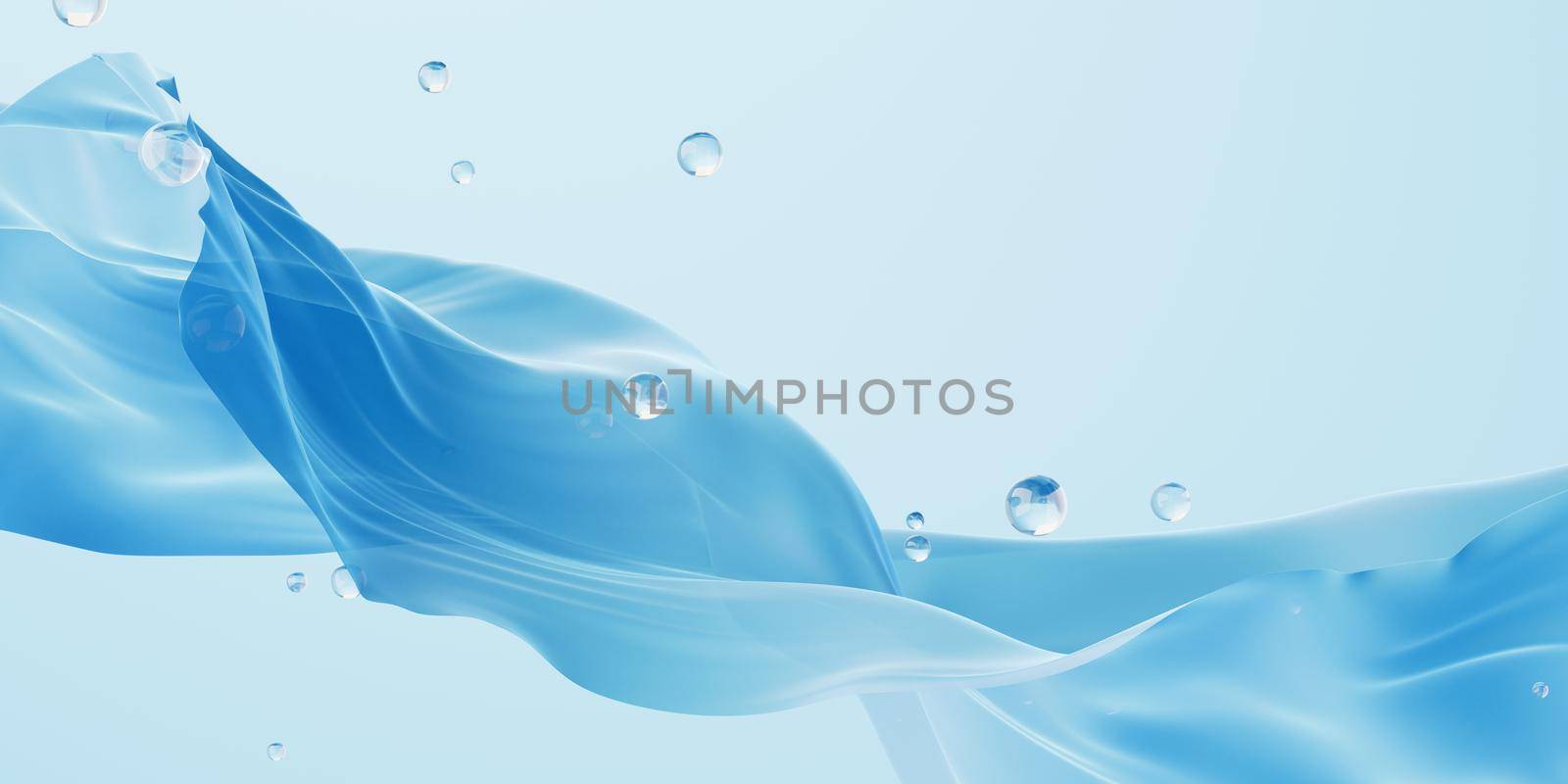 Flowing cloth background, 3d rendering. Computer digital drawing.