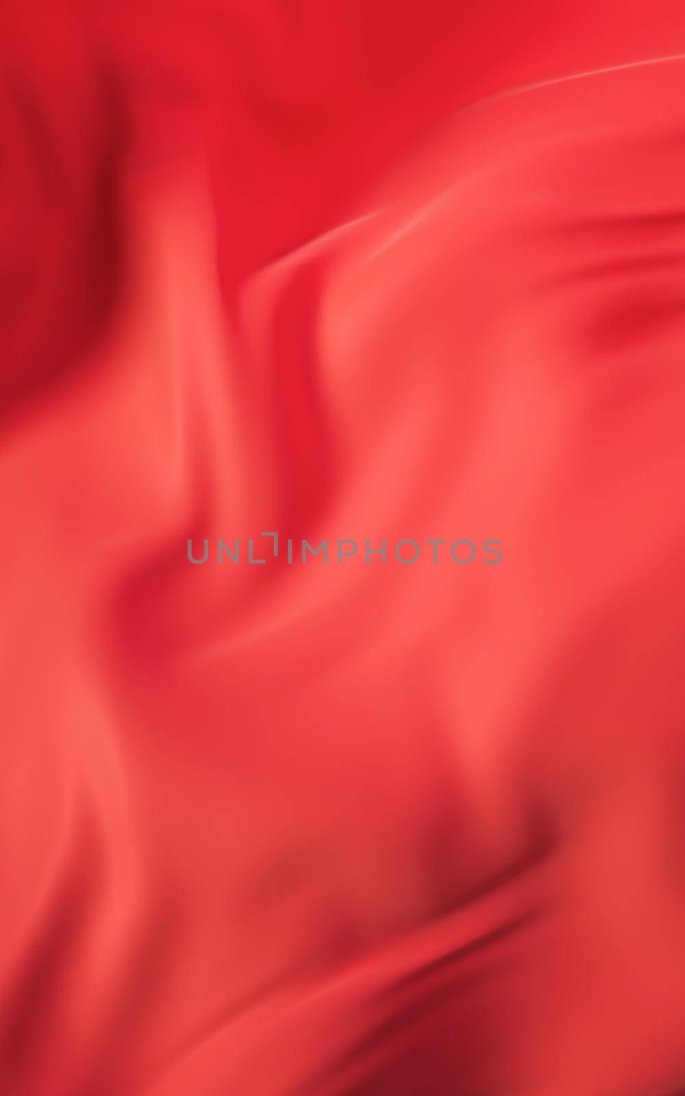 Flowing red cloth background, 3d rendering. by vinkfan