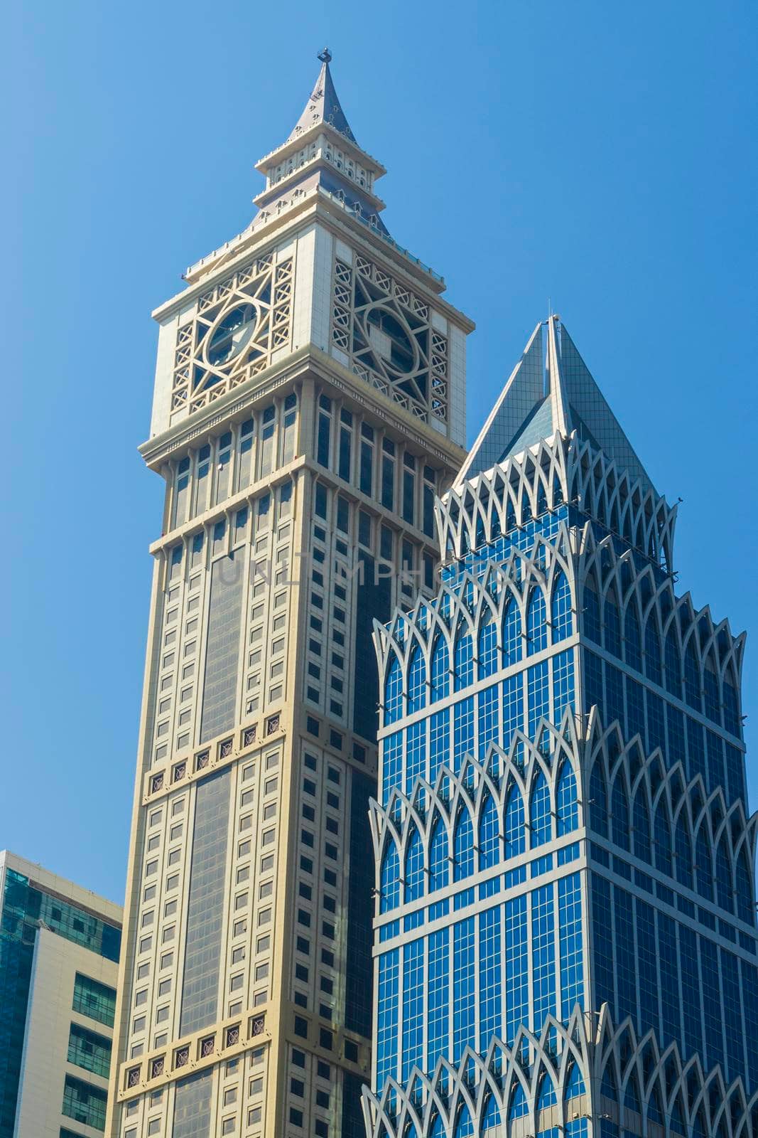 Dubai, UAE - 02.04.2021 Shot of a skyscrapers in Dubai downtown