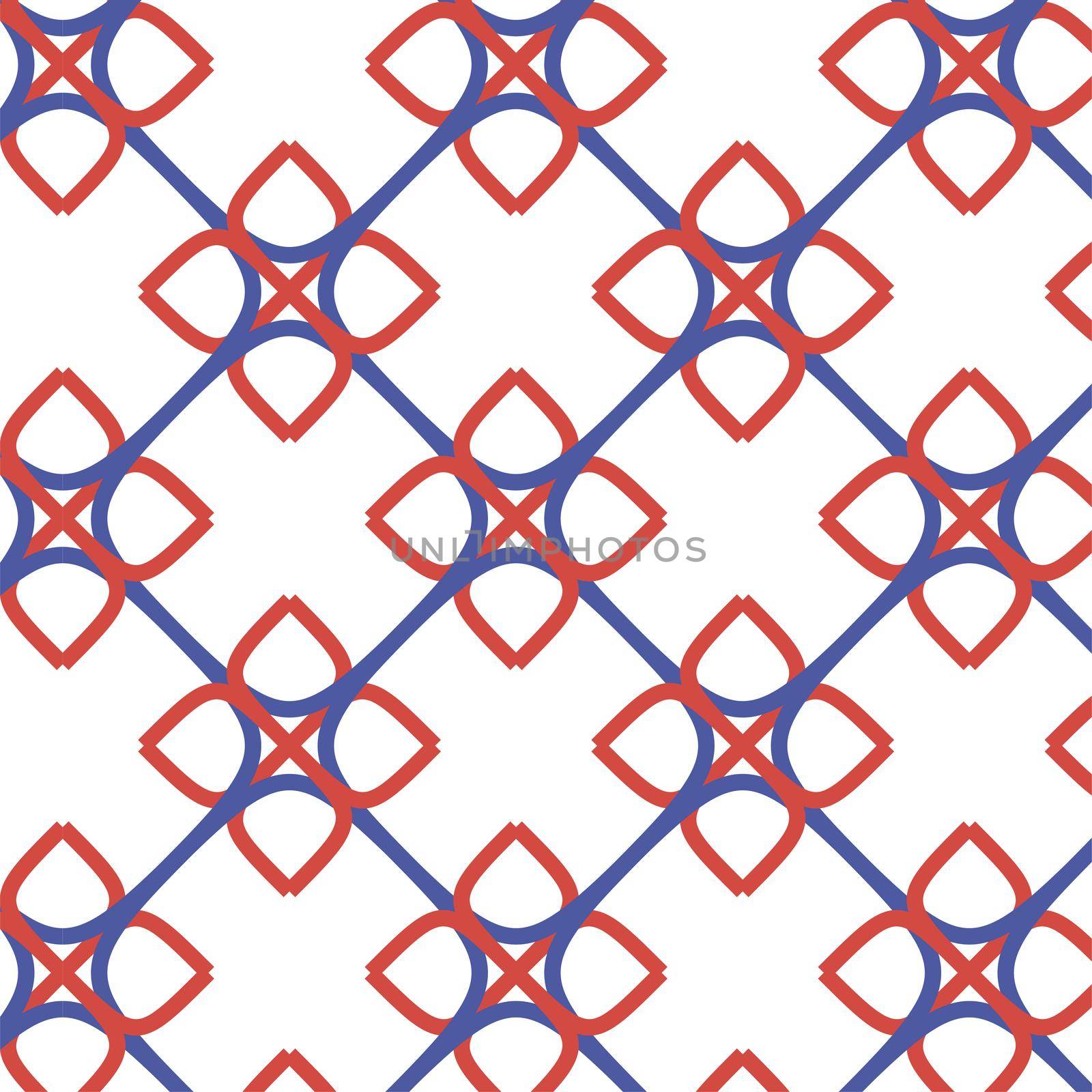 illustration of geometric shapes pattern for printing, textile, wallpaper and interior designs by Photochowk