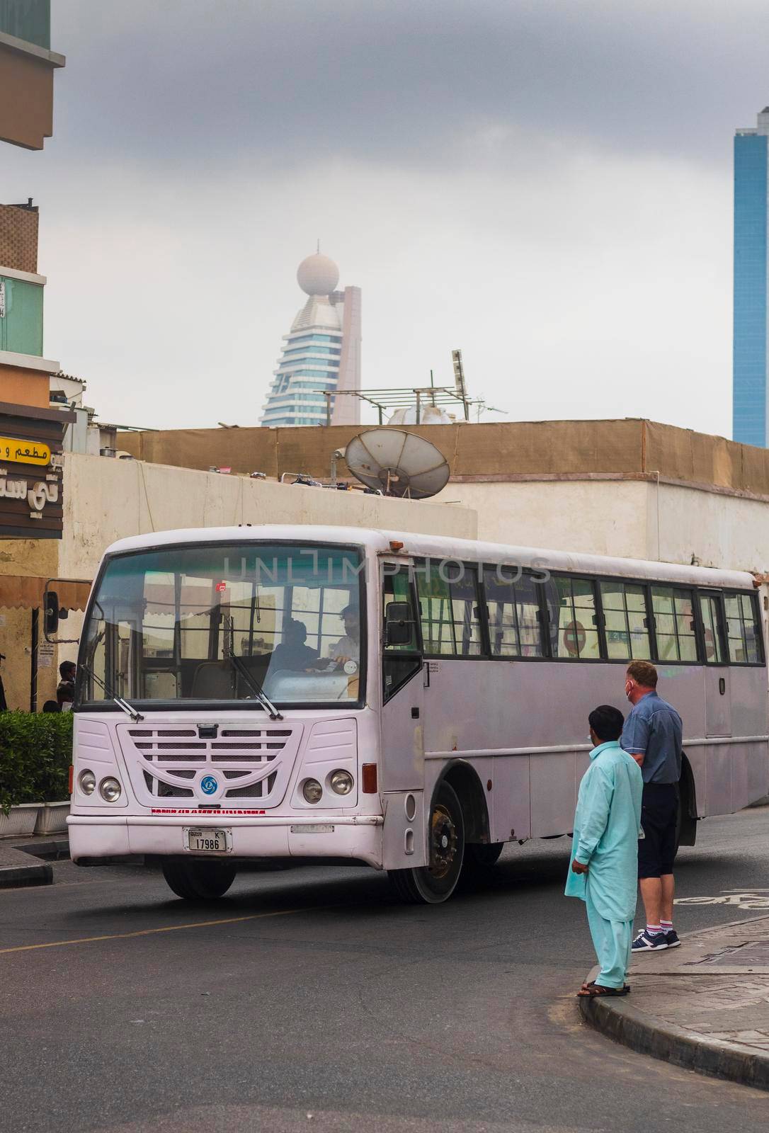 Dubai, UAE - 12.22.2021 - Busy streets of Satwa area.