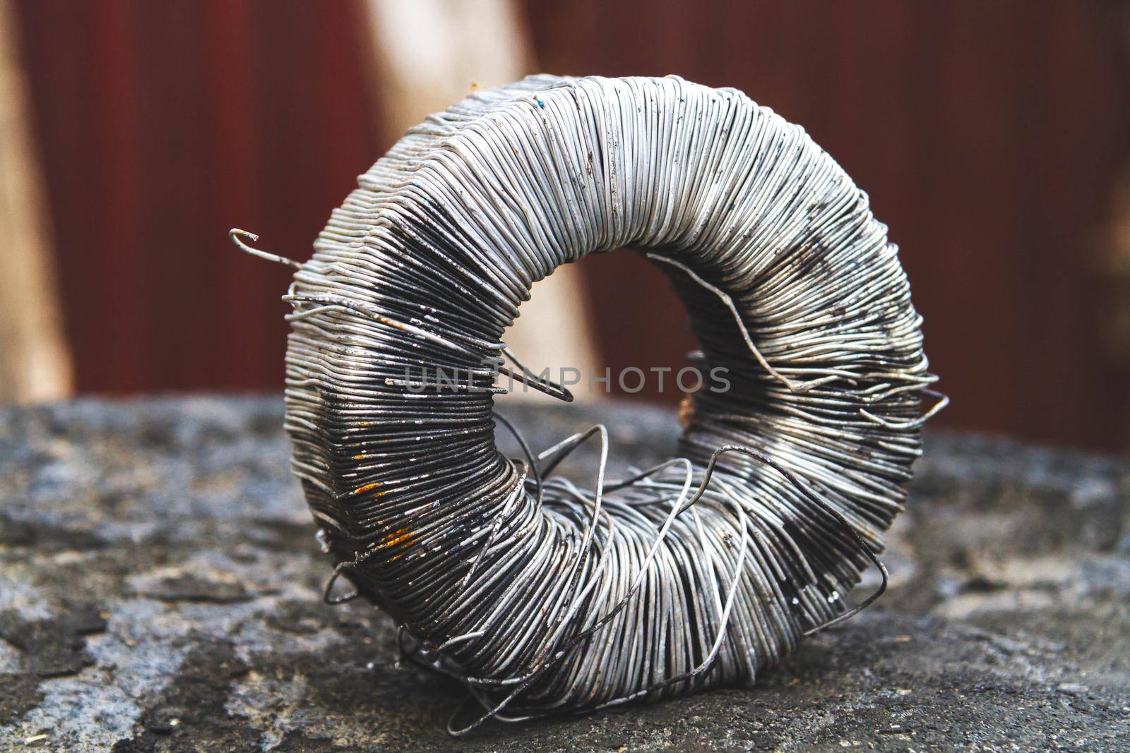 Copper wire. Copper coil. Decline in the value of the copper metal. The rise in price of copper waste. Collection point for ferrous and non-ferrous metals.