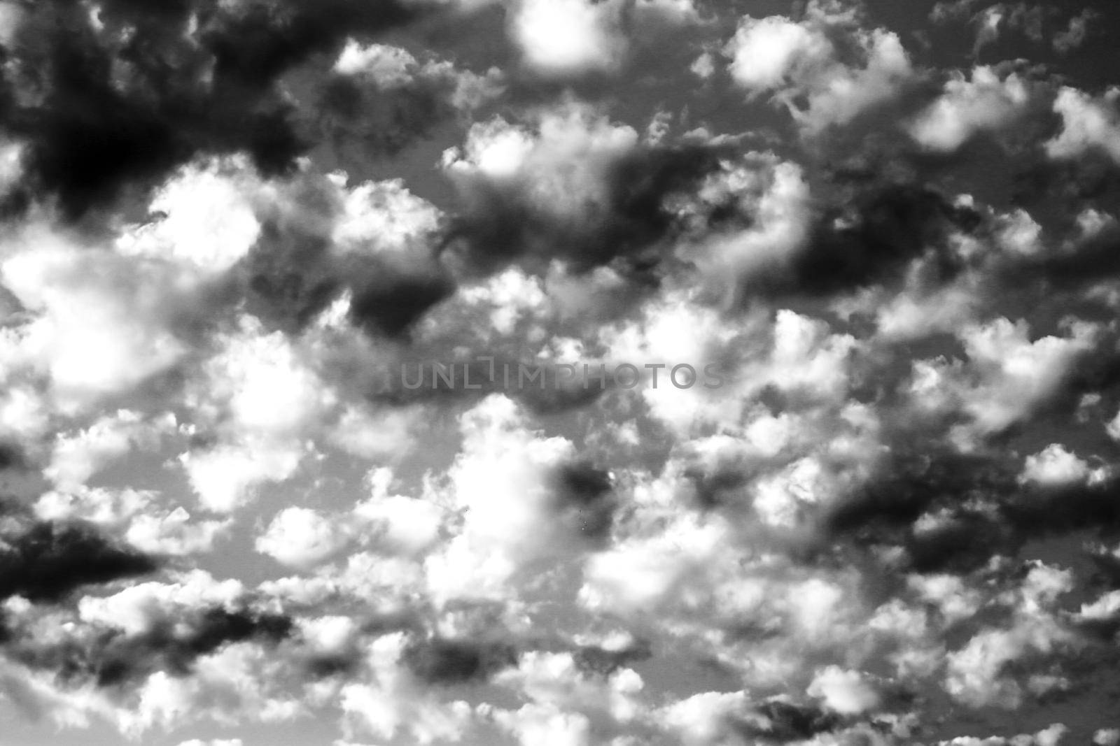 Sky with altocumulus clouds in Spain in summer