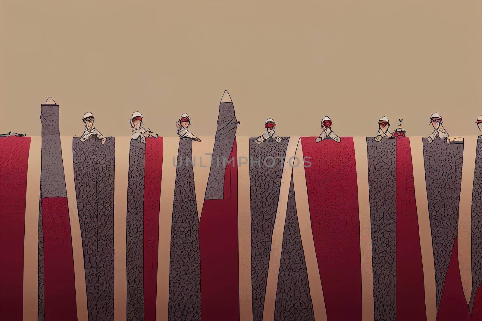 Carpet Installers ,Anime style illustration V2 High quality 2d illustration