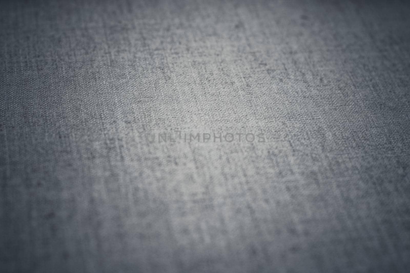 Textile material, natural surface and vintage decor texture concept - Decorative gray linen fabric textured background for interior, furniture design and art canvas backdrop