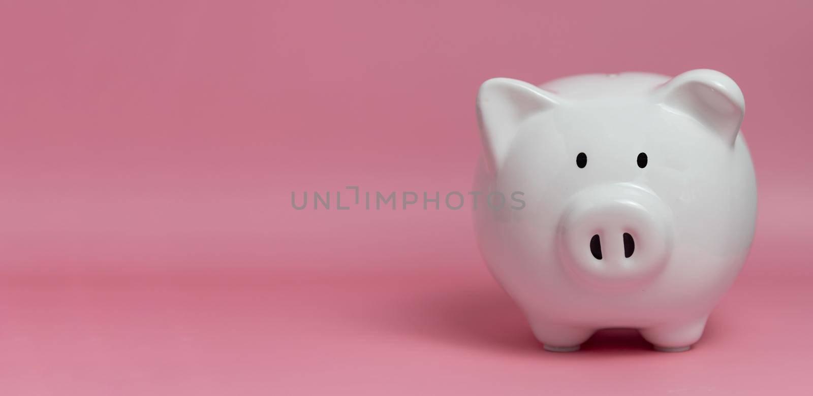 bank saving income financial banking investment profit money economy retirement planning budget earning fund business piggy white on pink background. by aoo3771