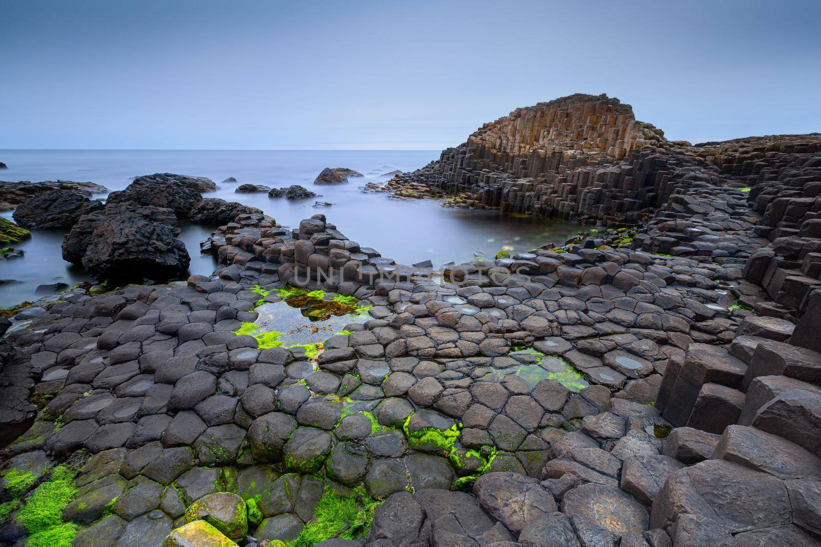 rocks formation Giants Causeway, County Antrim, Northern Ireland, UK by zhu_zhu