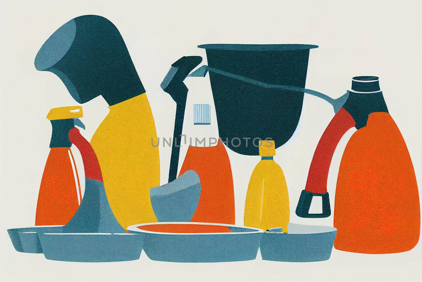 Cleaning, Washing, and Metal Pickling Equipment Operators and Tenders ,Cartoon illustration V1 High quality 2d illustration