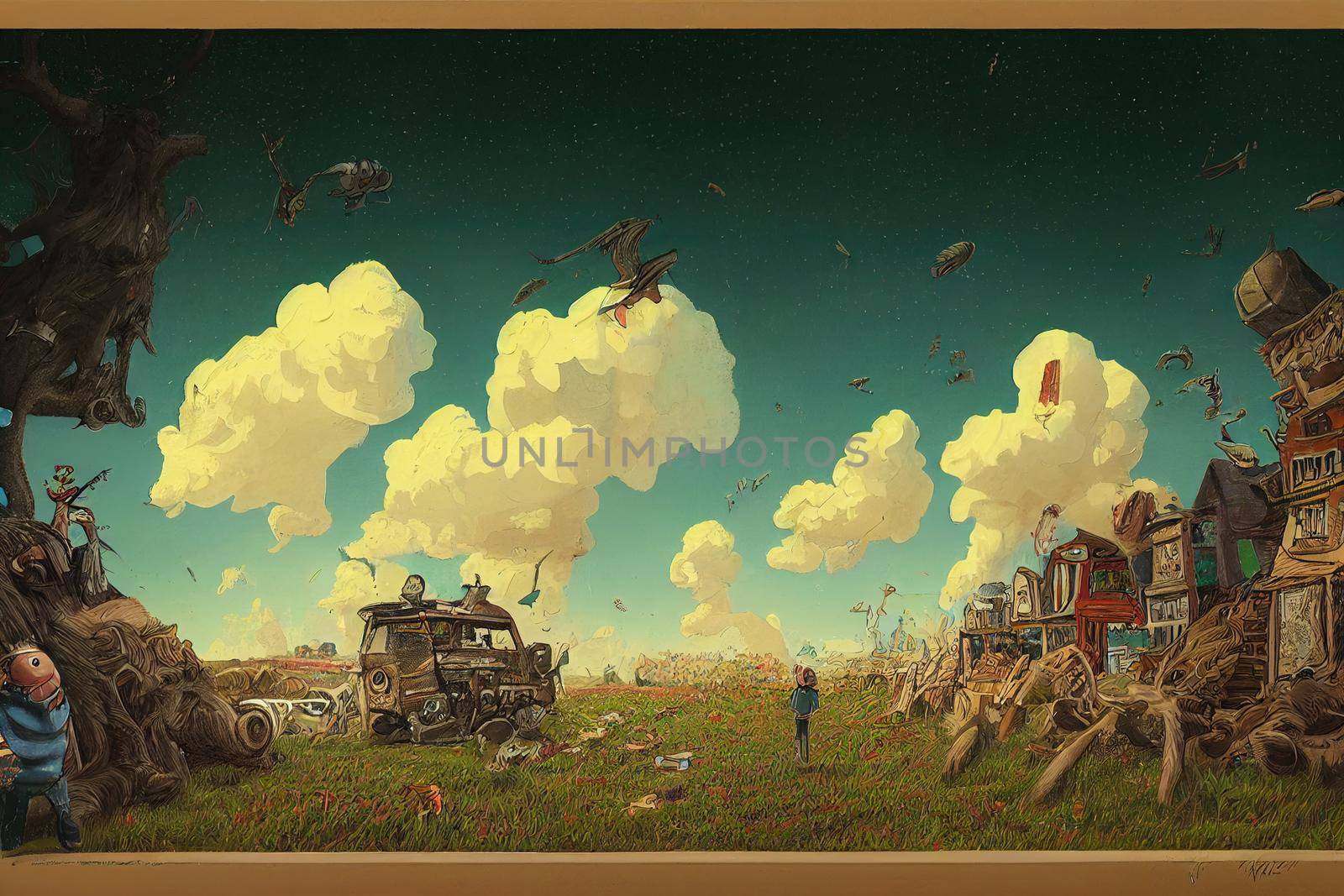 Cartoonists ,Painting style V1 High quality 2d illustration
