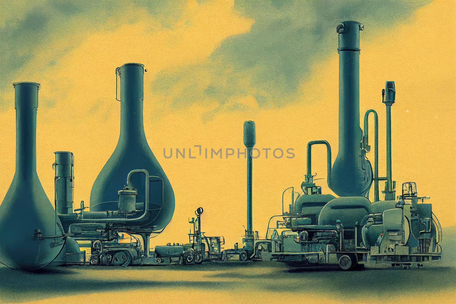 Chemical Equipment Tenders ,Toon illustration V2 High quality 2d illustration