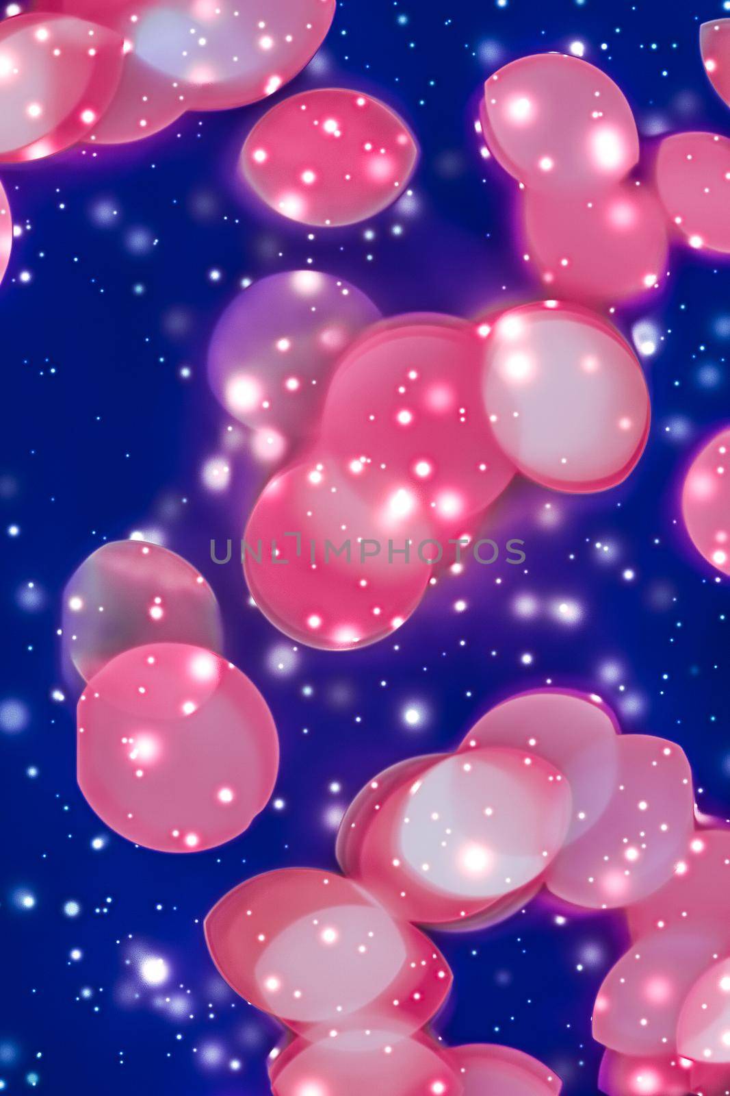 Abstract cosmic starry sky lights and shiny glitter, luxury holiday background by Anneleven