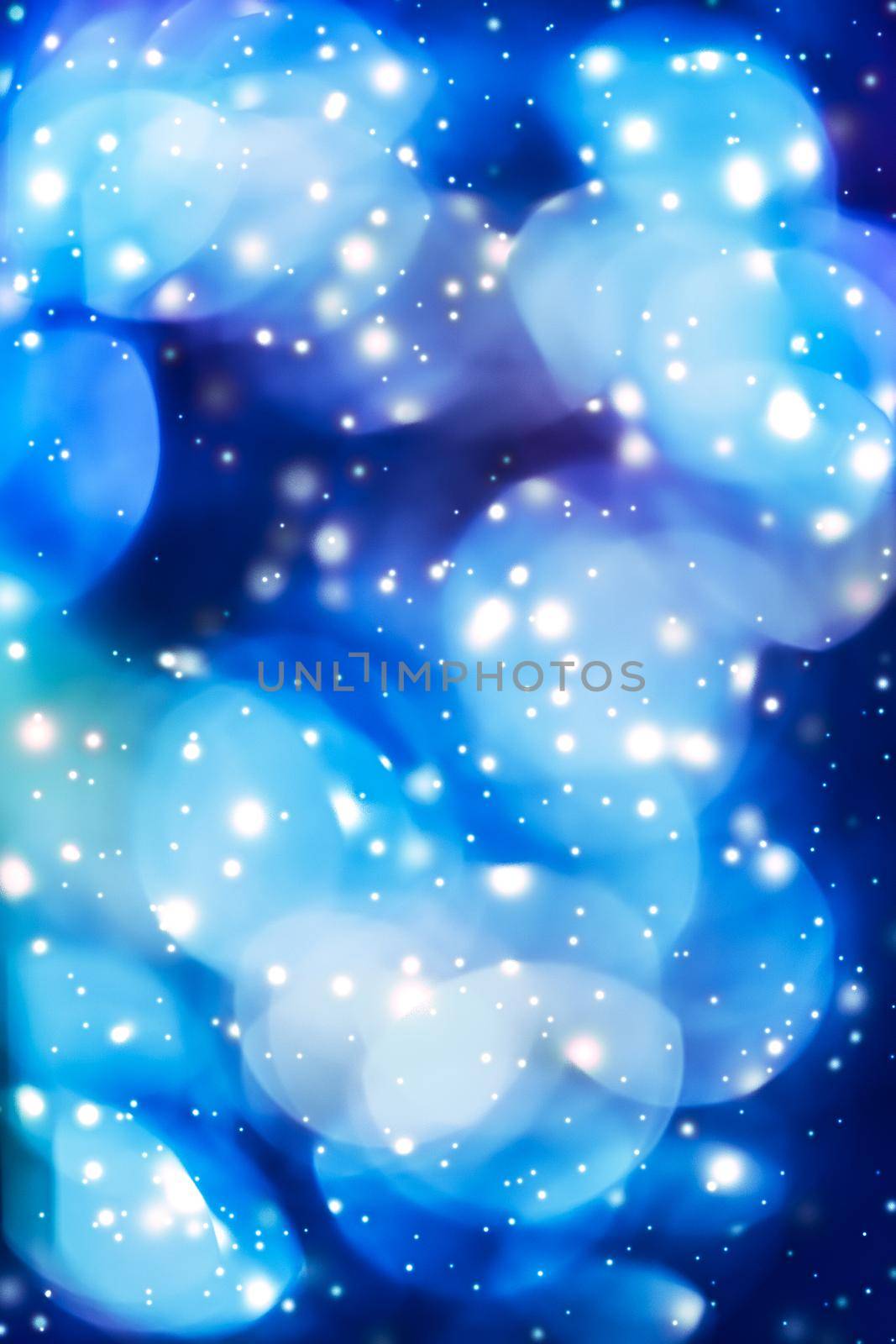 Abstract cosmic starry sky lights and shiny glitter, luxury holiday background by Anneleven