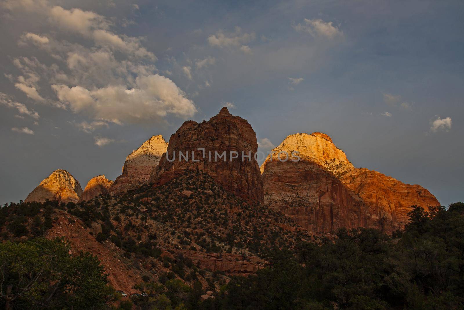 Zion landscape along the Pa'rus trail in Zion National Park 2699 by kobus_peche