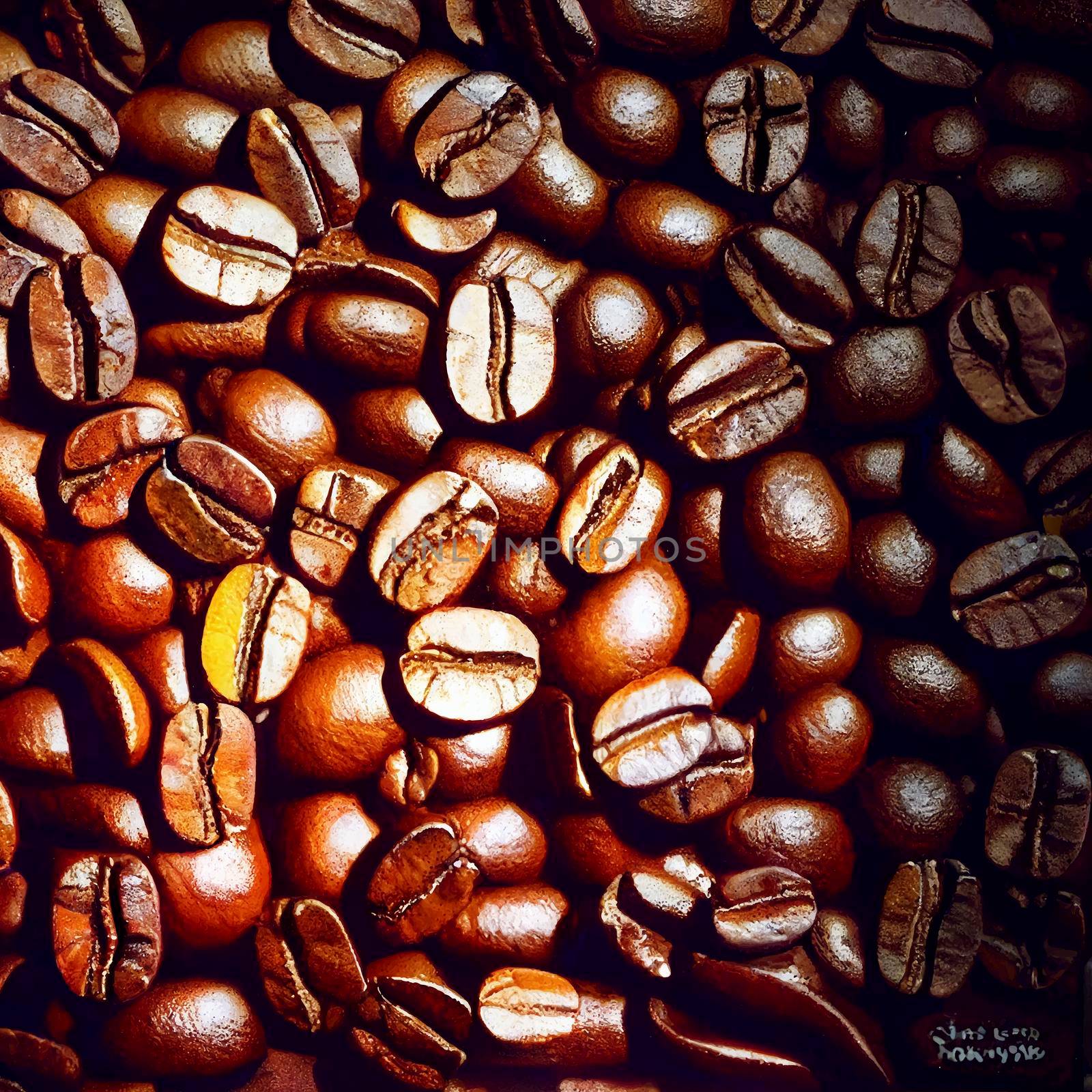 coffee beans illustration. coffee illustration. by JpRamos