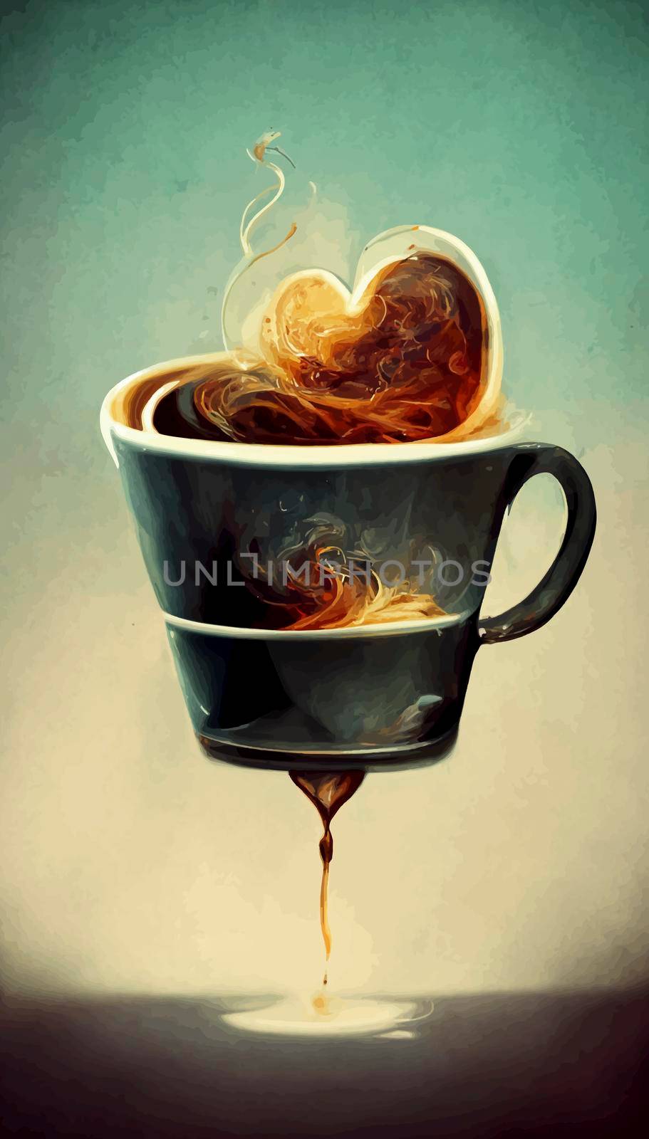 coffee cup illustration. coffee illustration. by JpRamos