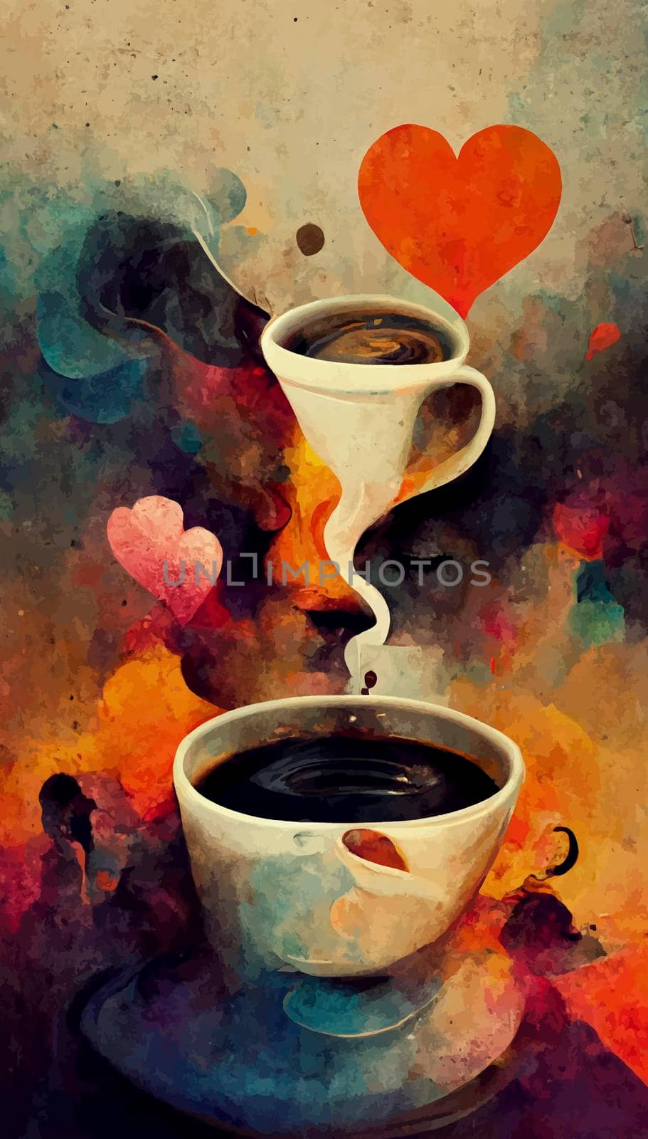 coffee cup illustration. coffee illustration. by JpRamos