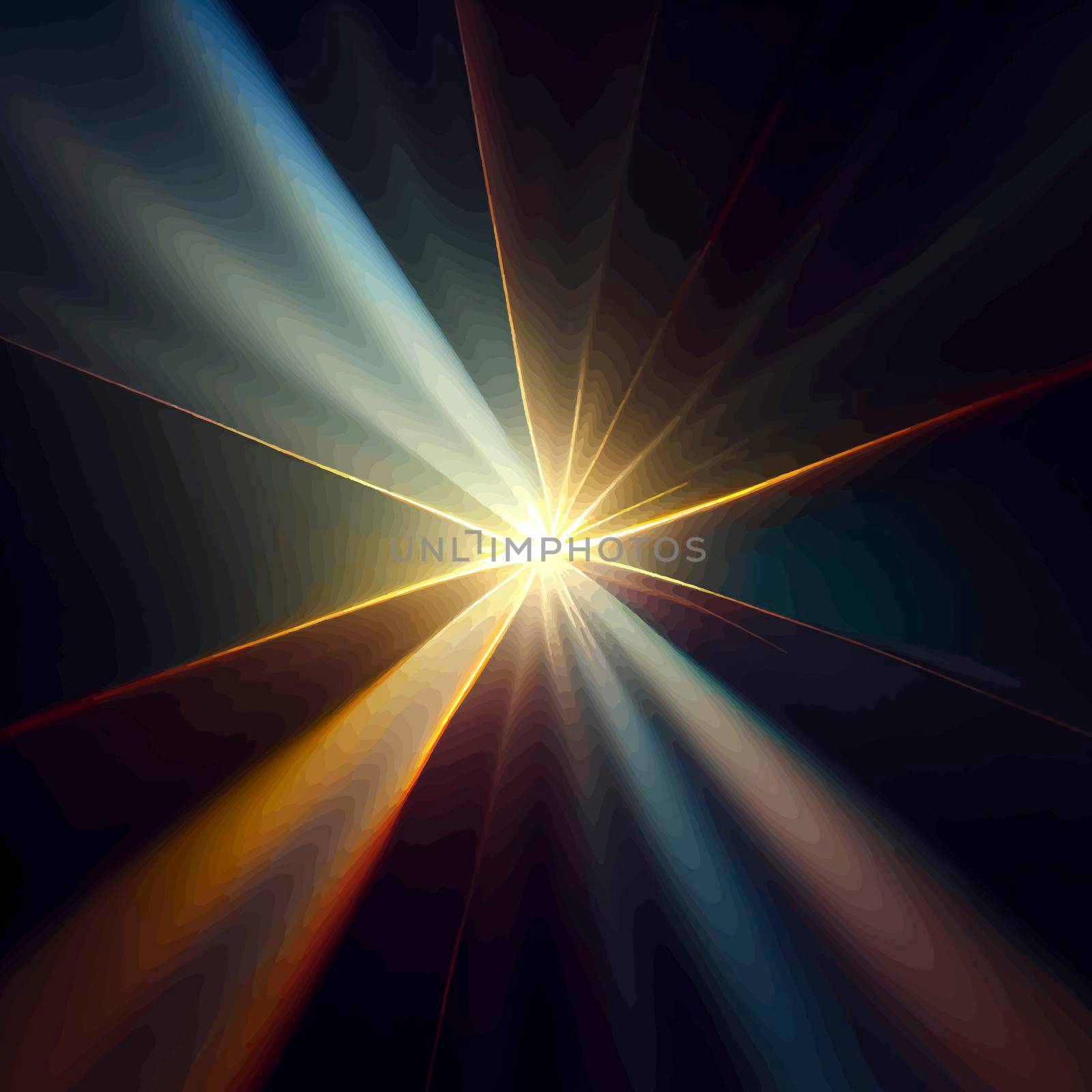 Light Lens flare on black background. Lens flare with bright light isolated with a black background by JpRamos