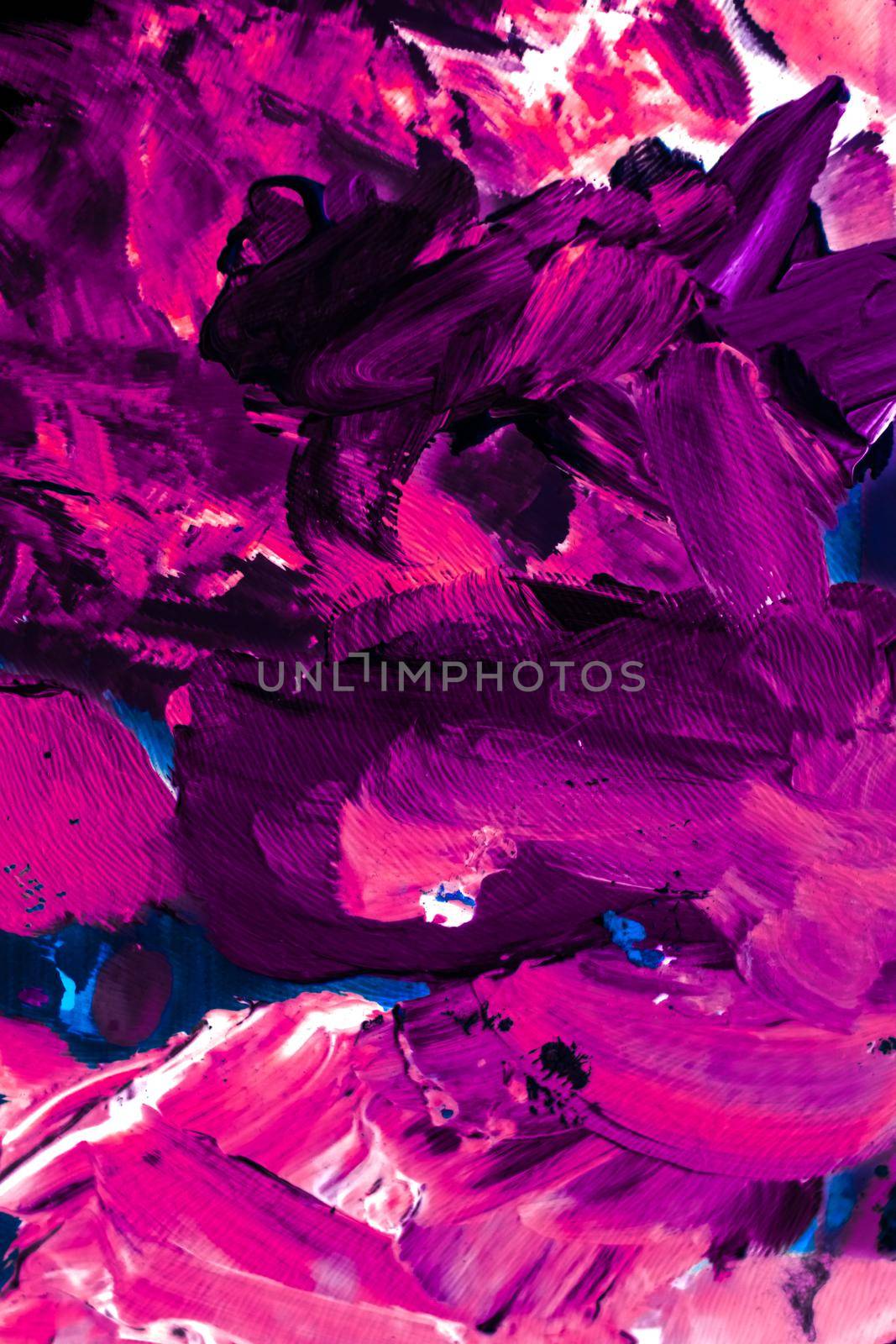 Abstract acrylic paint strokes, art brush flatlay background by Anneleven