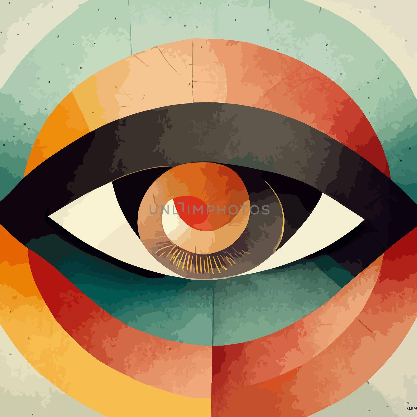 eye pattern geometry background. abstract geometric background. colorful geometric illustration