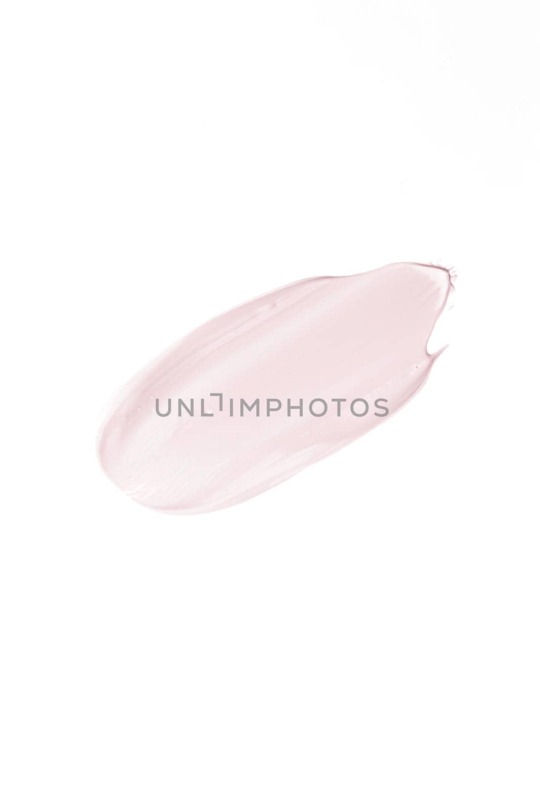 Pastel beauty swatch, skincare and makeup cosmetic product sample texture isolated on white background, make-up smudge, cream cosmetics smear or paint brush stroke closeup