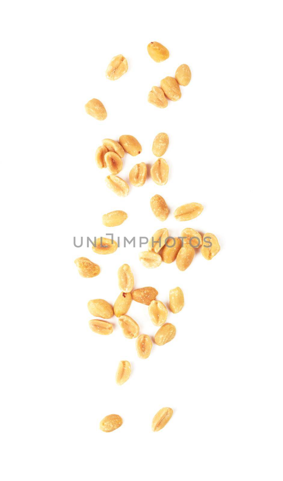 Salted peanuts isolated by pioneer111