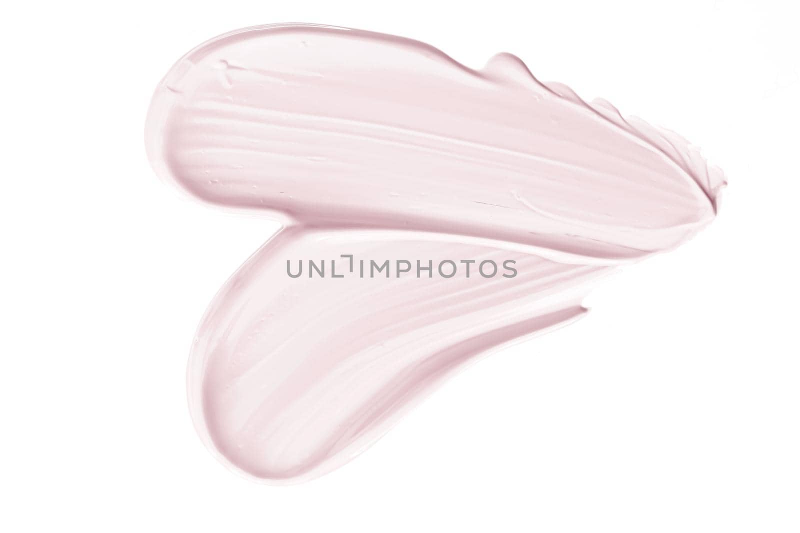 Pastel beauty swatch, skincare and makeup cosmetic product sample texture isolated on white background, make-up smudge, cream cosmetics smear or paint brush stroke by Anneleven