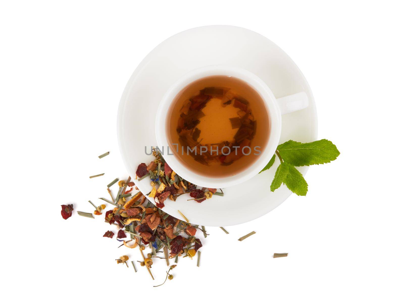 Herbal tea with berries by pioneer111