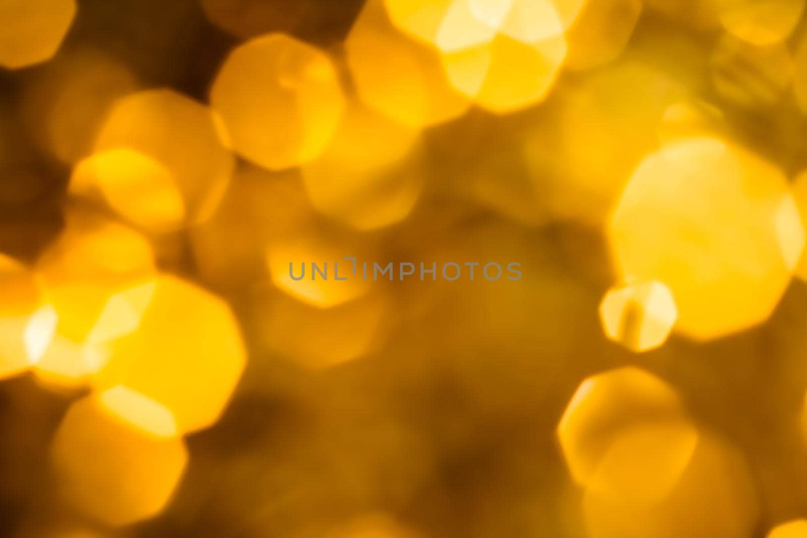 Glamorous gold shiny glow and glitter, luxury holiday background by Anneleven